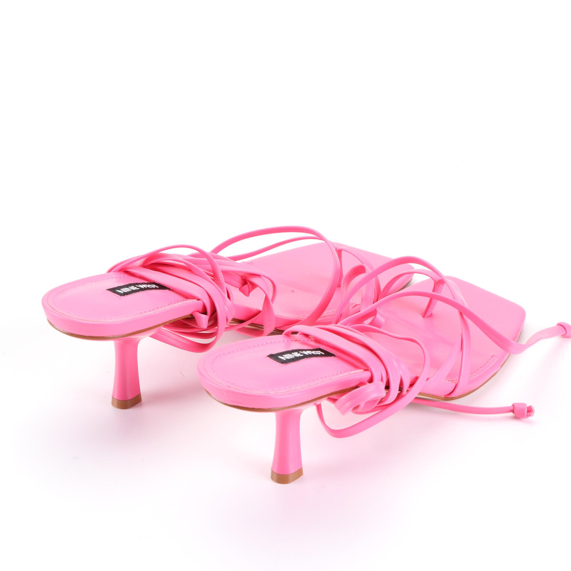 Nine West Pina  Ankle Wrap Heeled Sandal and