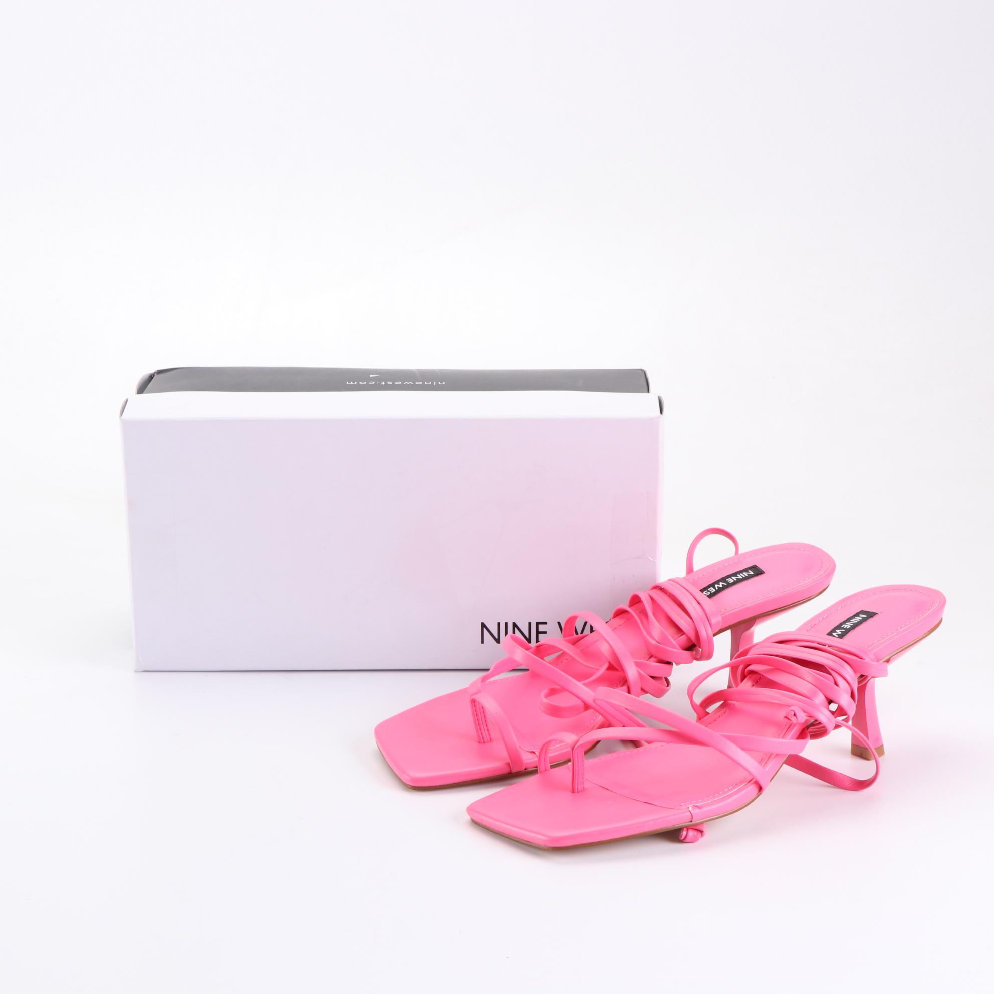 Nine West Pina  Ankle Wrap Heeled Sandal and