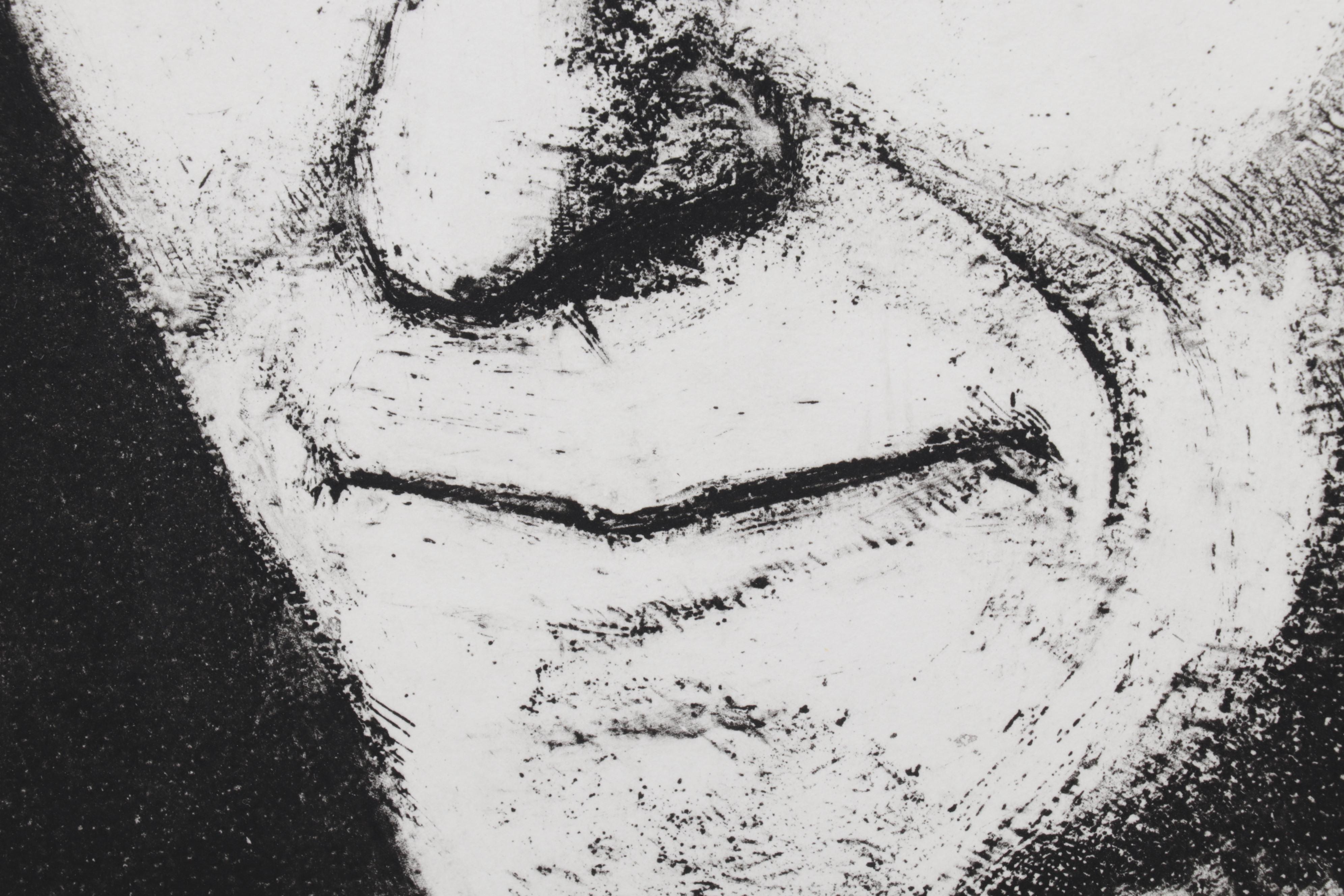 Sidney Chafetz Etching "Isaac Bashevis Singer," 1978