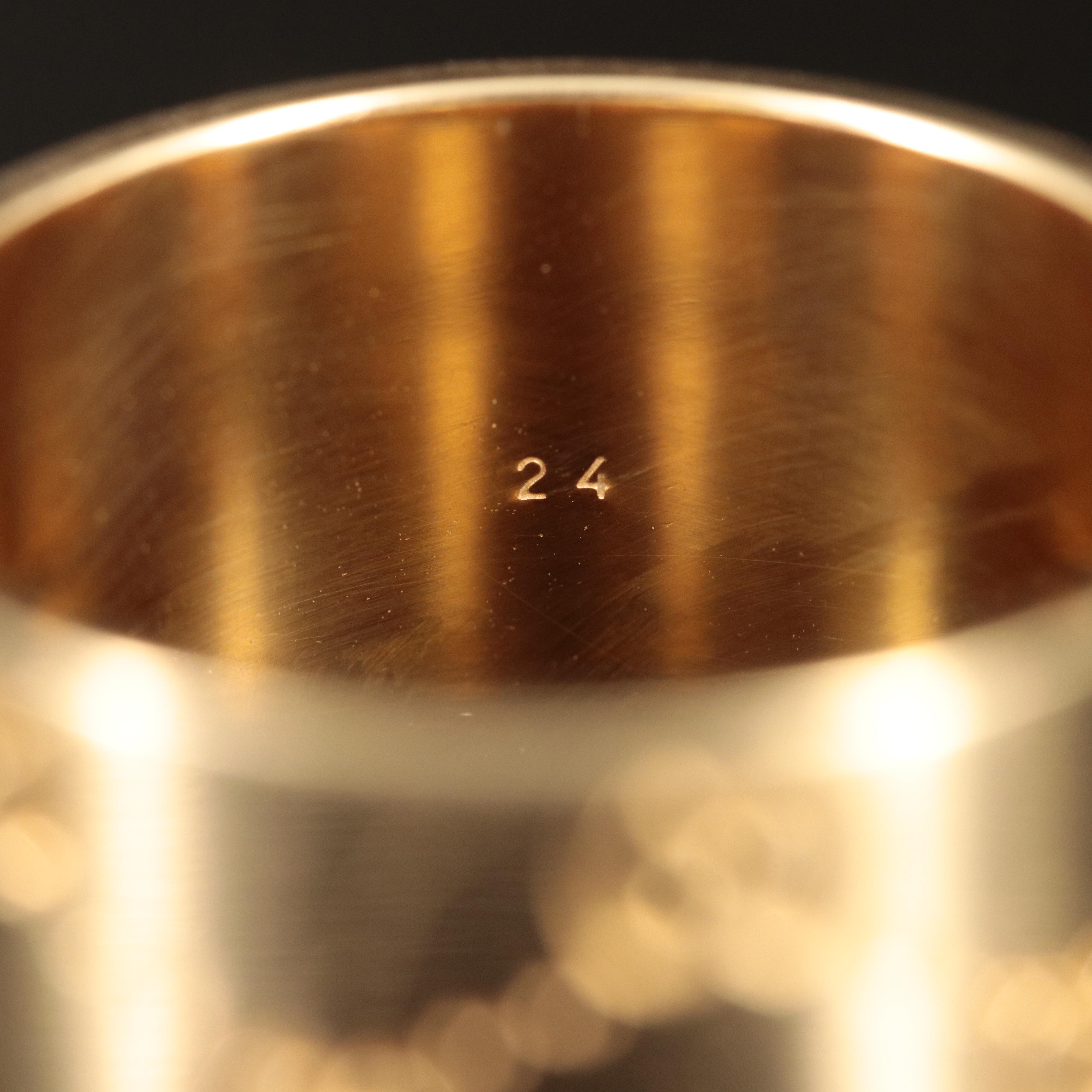 Gucci "Icon" 18K Wide Ring