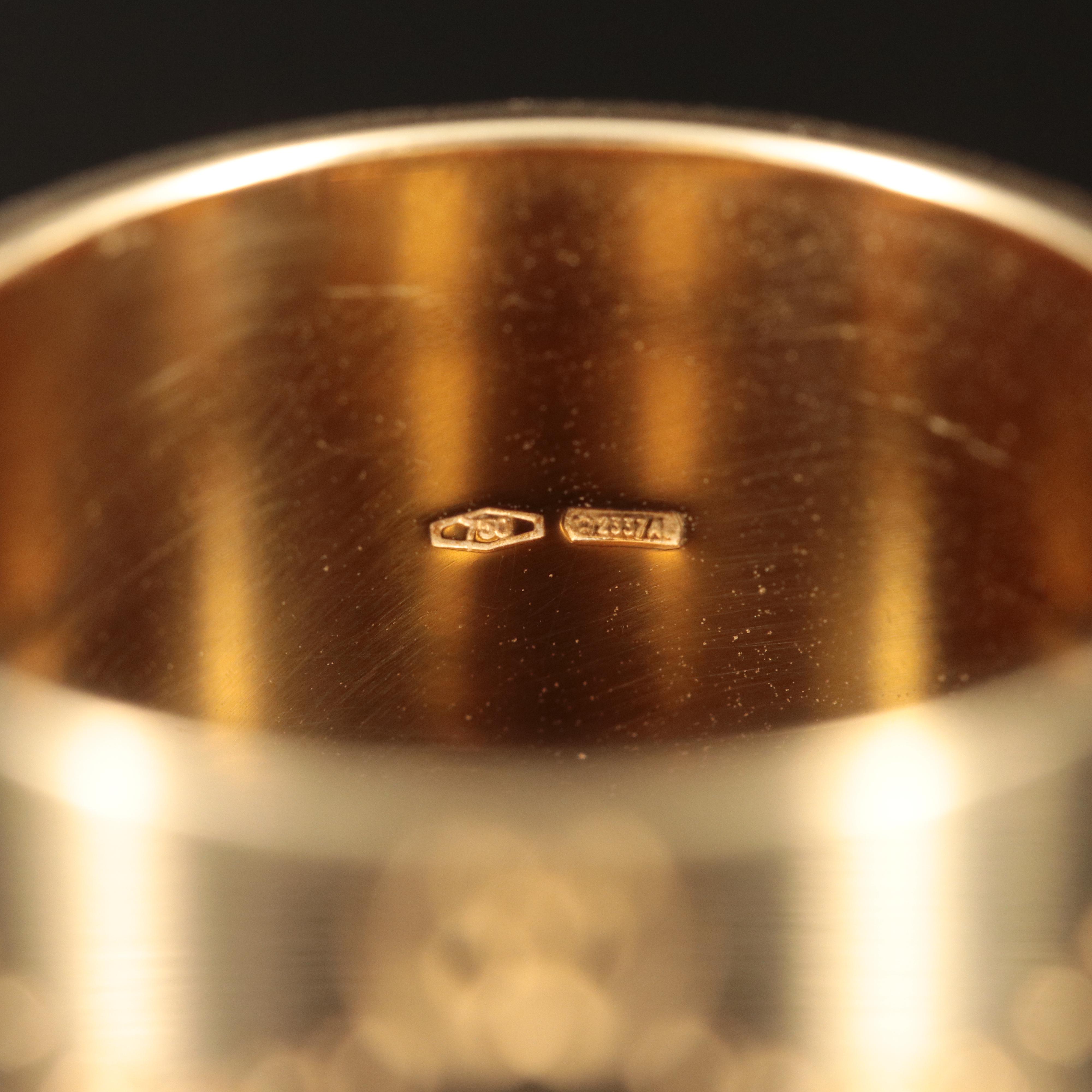 Gucci "Icon" 18K Wide Ring