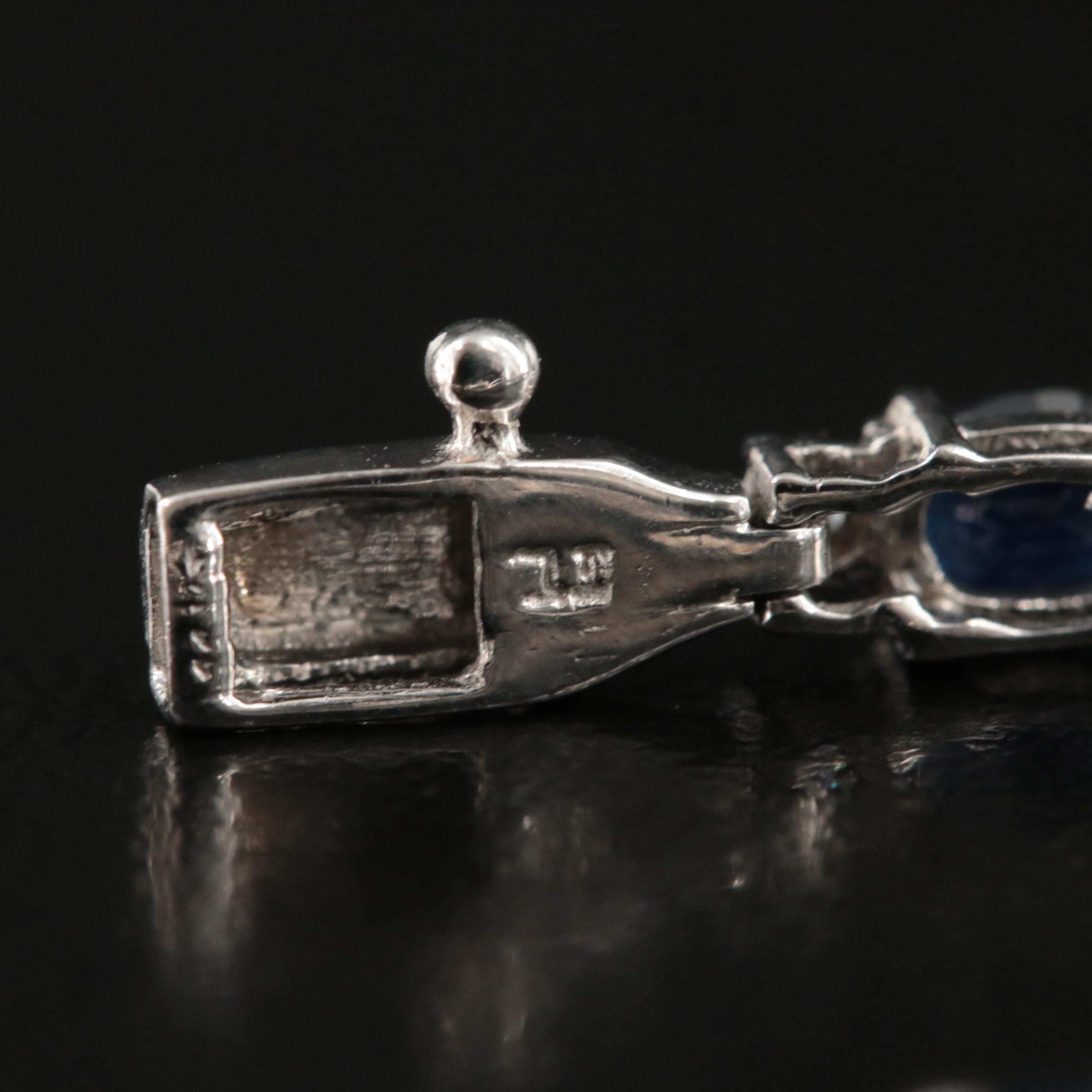 14K Sapphire and Diamond Bracelet