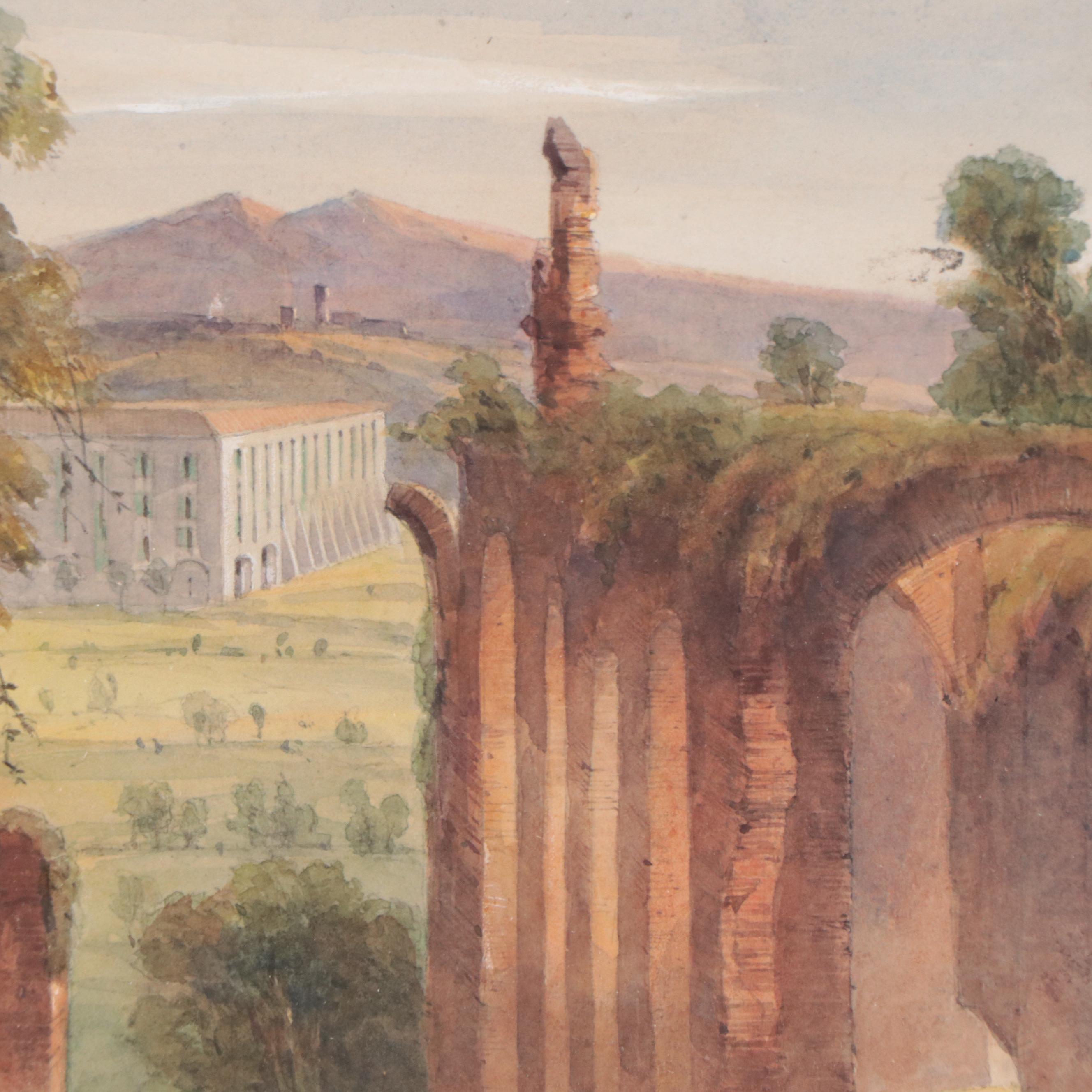 Sir John Gaspard Le Marchant Watercolor Painting of Landscape