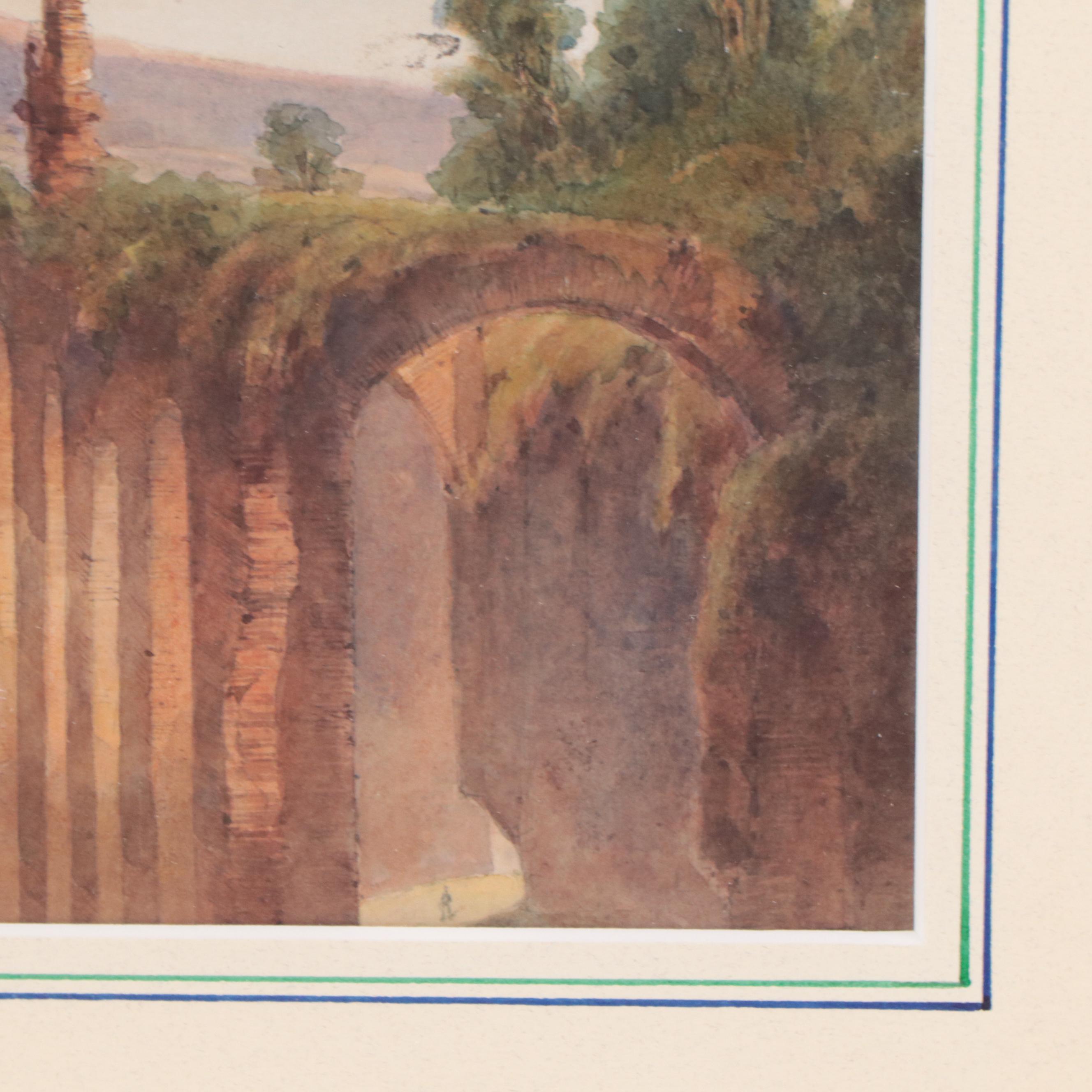 Sir John Gaspard Le Marchant Watercolor Painting of Landscape