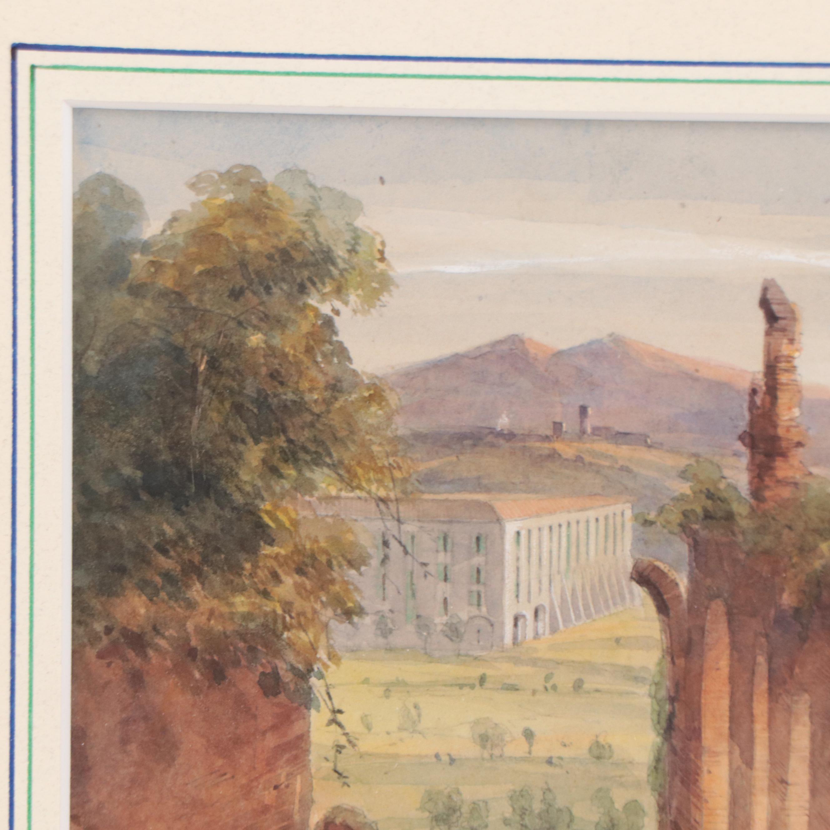 Sir John Gaspard Le Marchant Watercolor Painting of Landscape