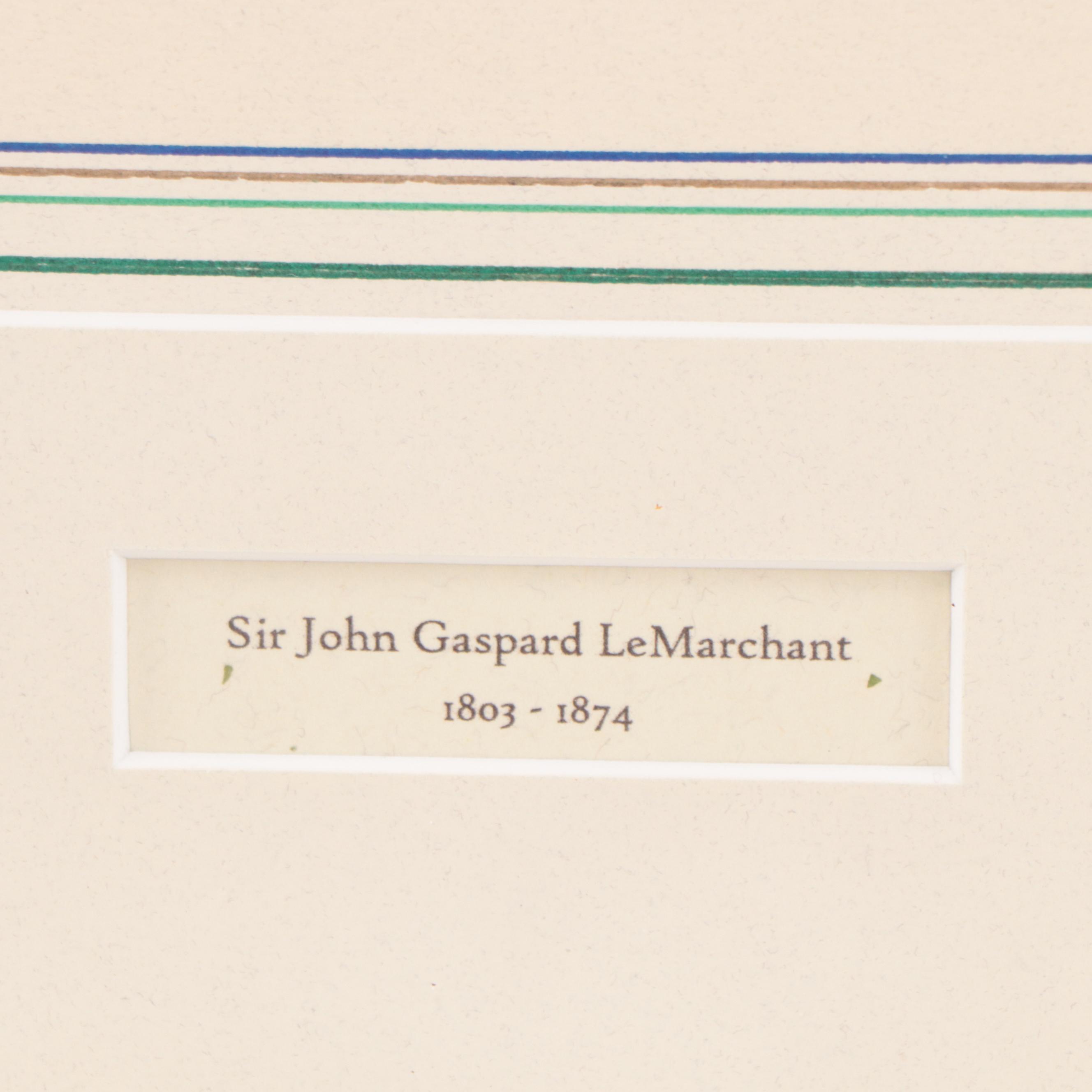 Sir John Gaspard Le Marchant Watercolor Painting of Landscape