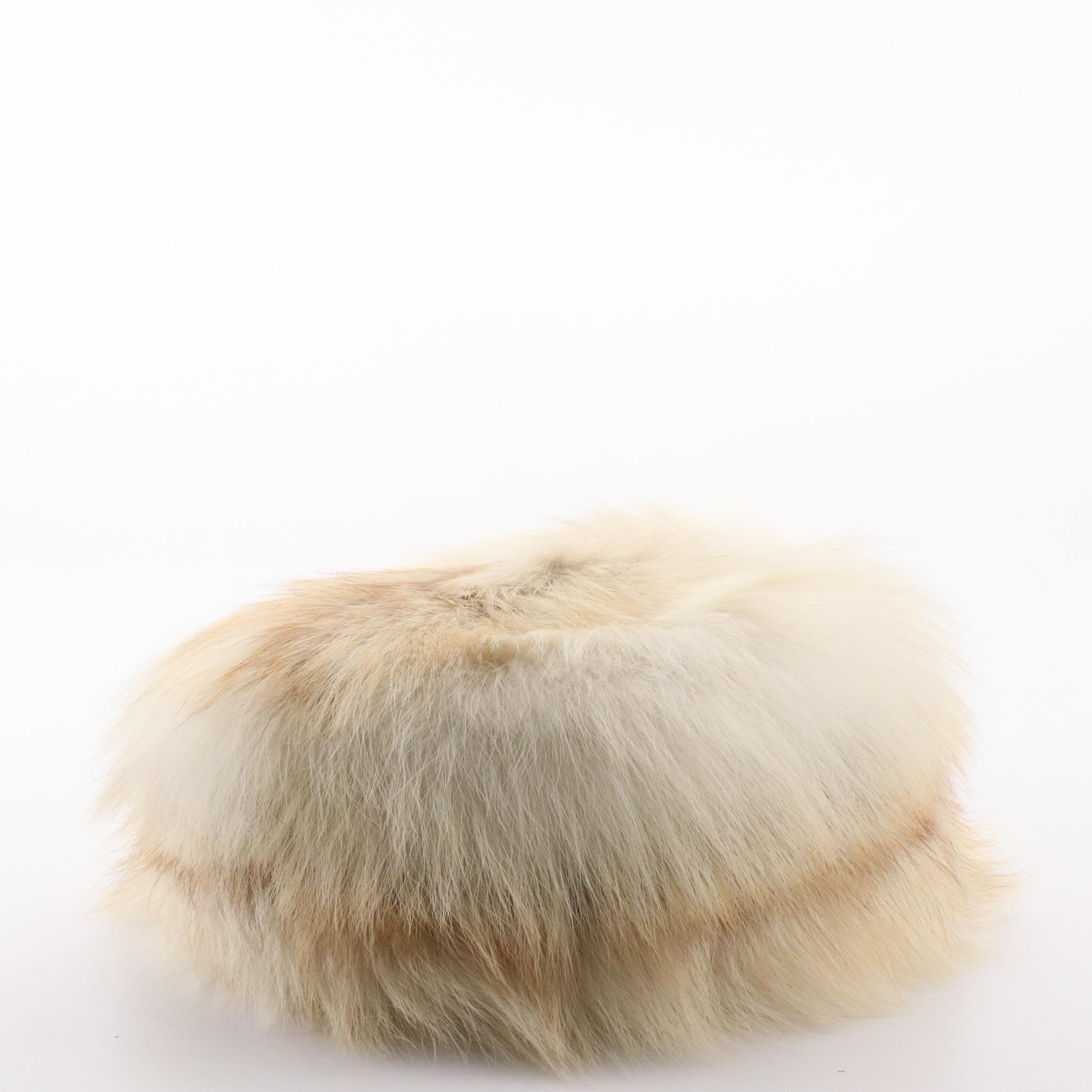 Cassin New York Full Skin Fox Fur Hat from Bergdorf Goodman, New with Tag