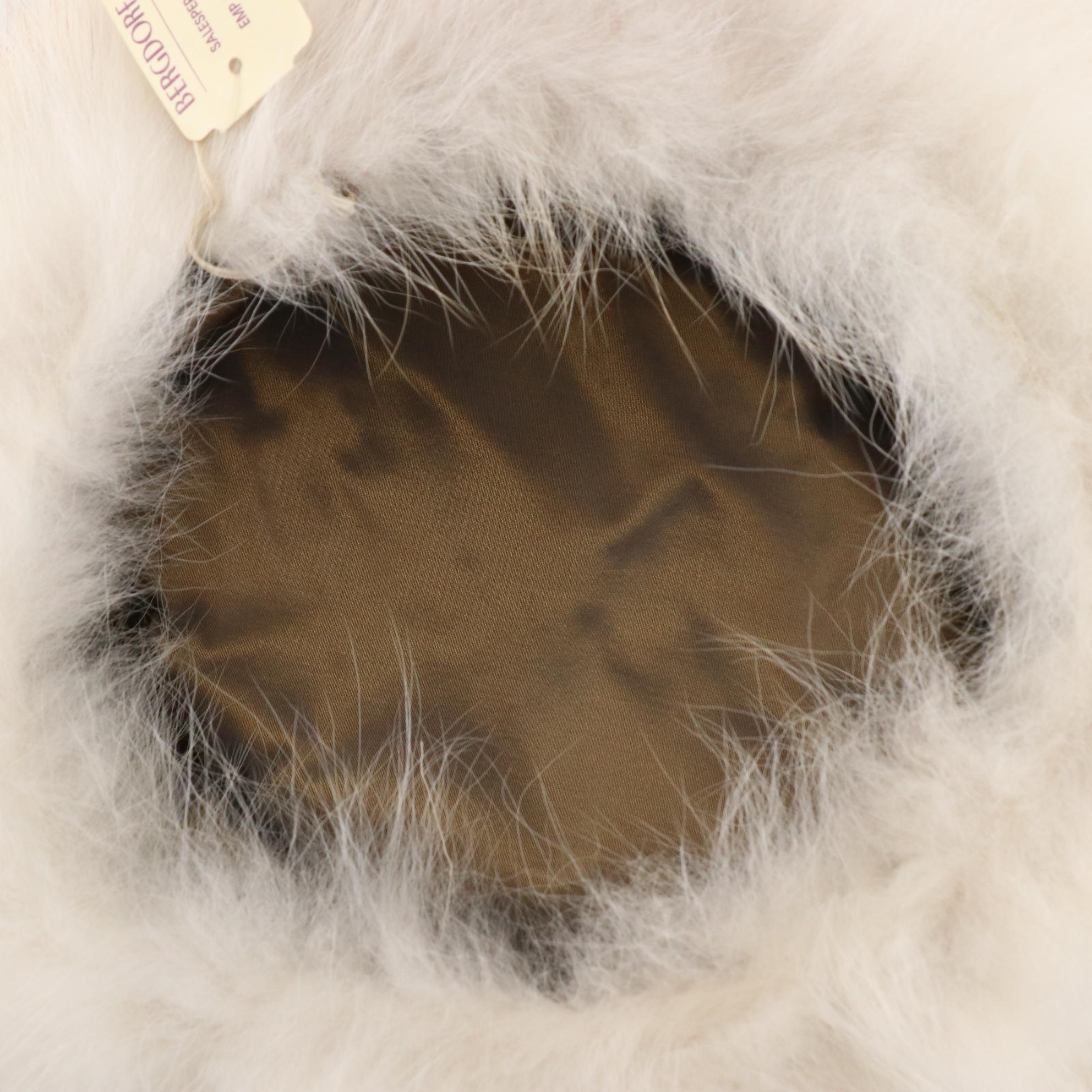 Cassin New York Full Skin Fox Fur Hat from Bergdorf Goodman, New with Tag