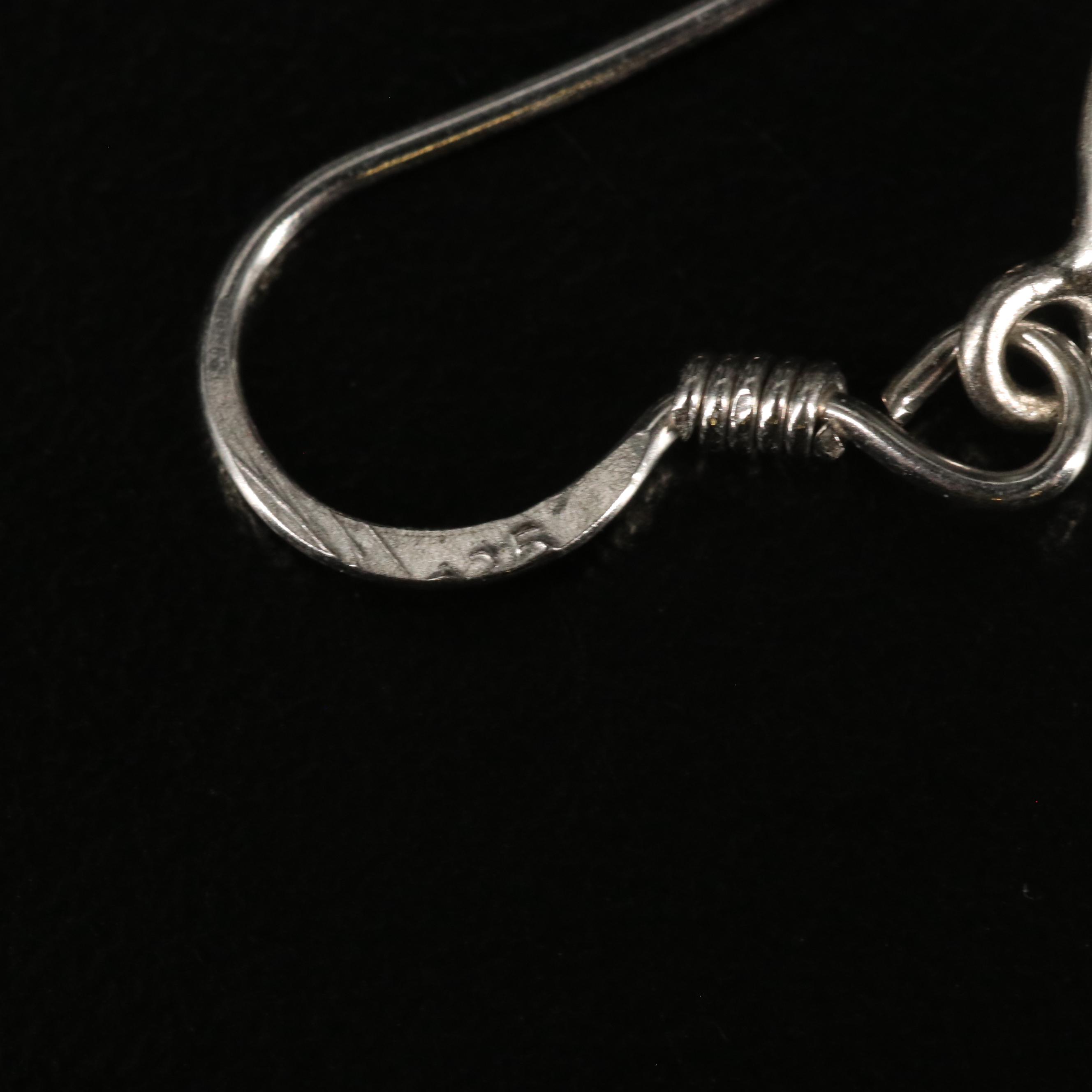 Sterling Smoky Quartz Drop Earrings