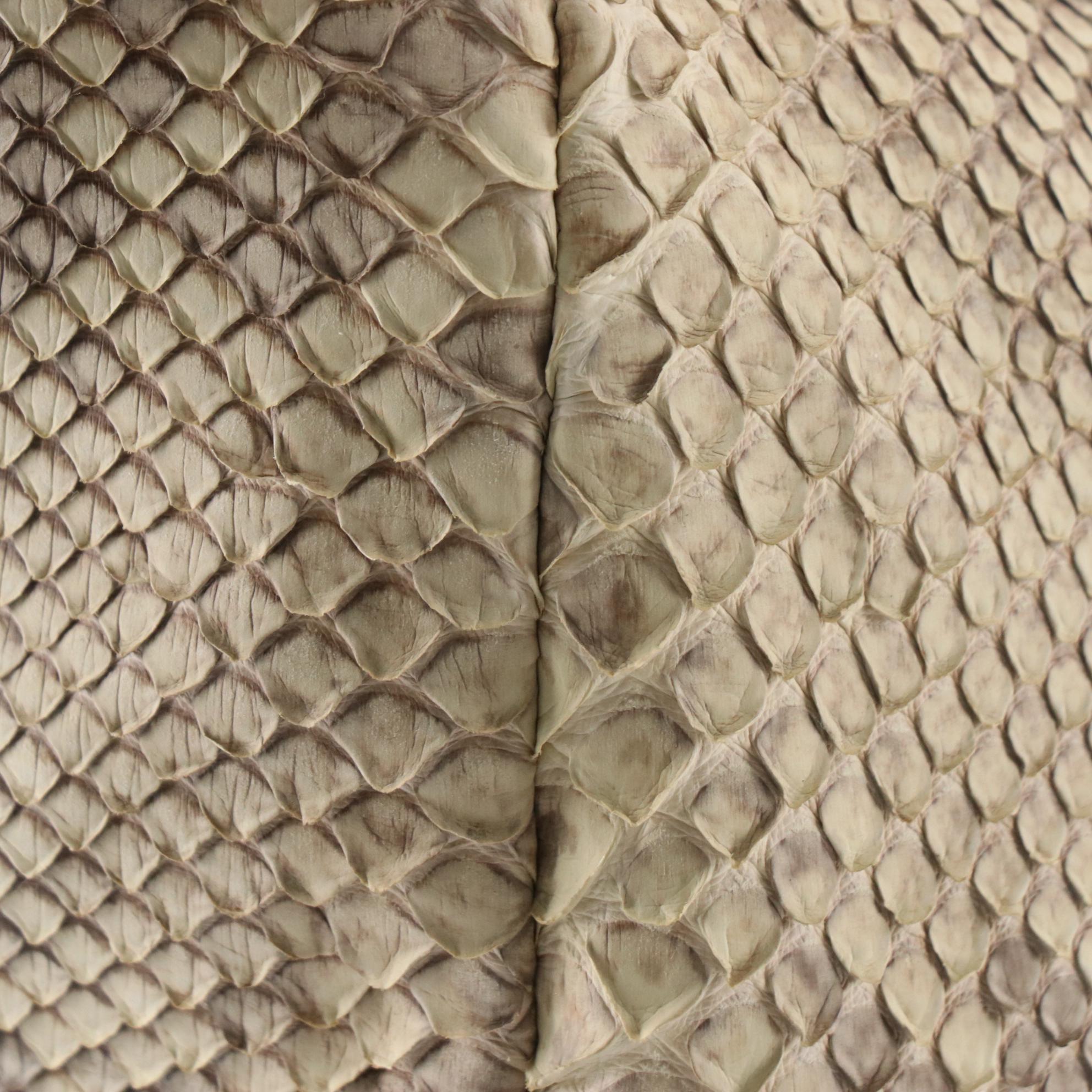 Prada Frame Top Tote Bag in Python Skin with Braided Handles