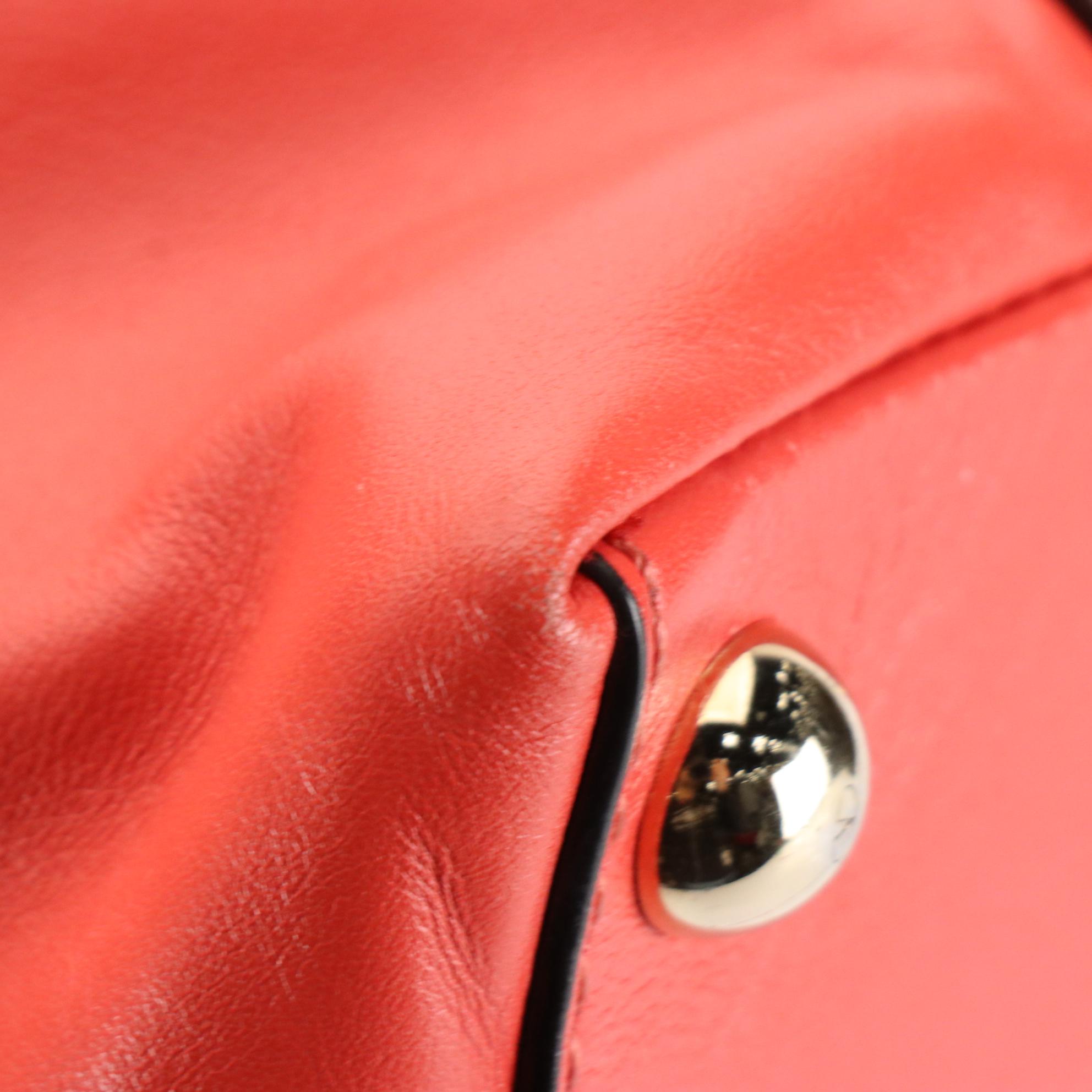 Valentino Garavani Rockstud Convertible Dome Tote in Leather with Box