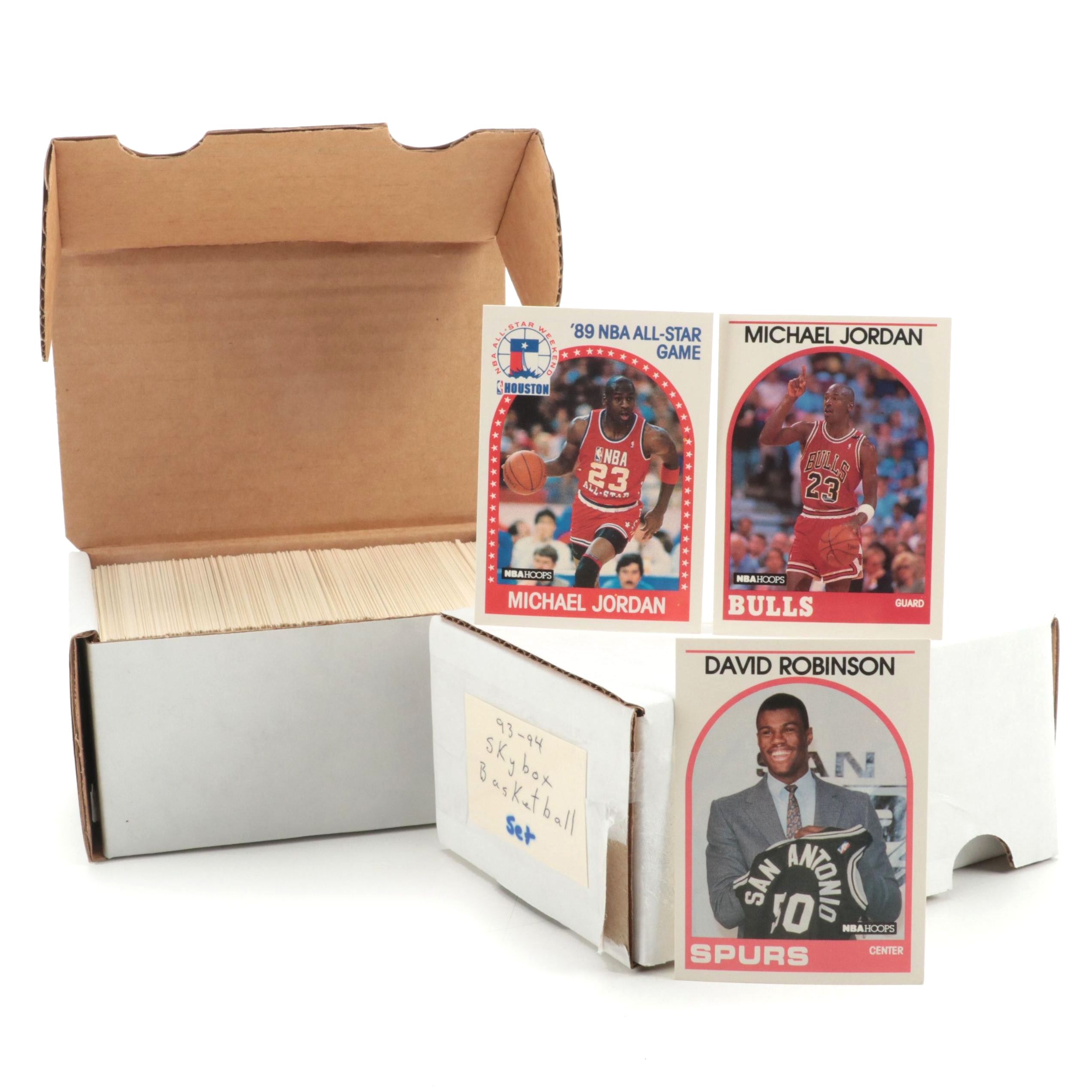 1989 NBA Hoops and 1993 Skybox Basketball Cards Sets with Jordan, More