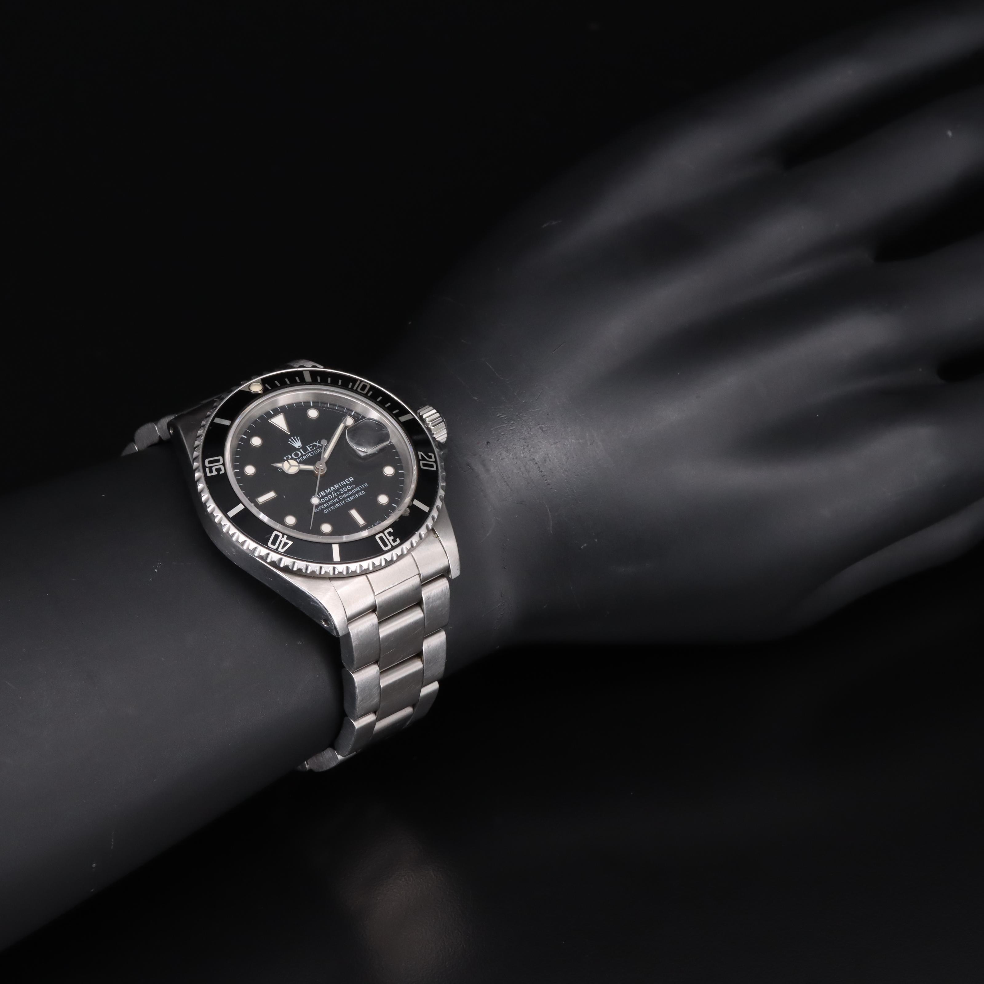 1986 Rolex Oyster Perpetual Submariner Date Watch