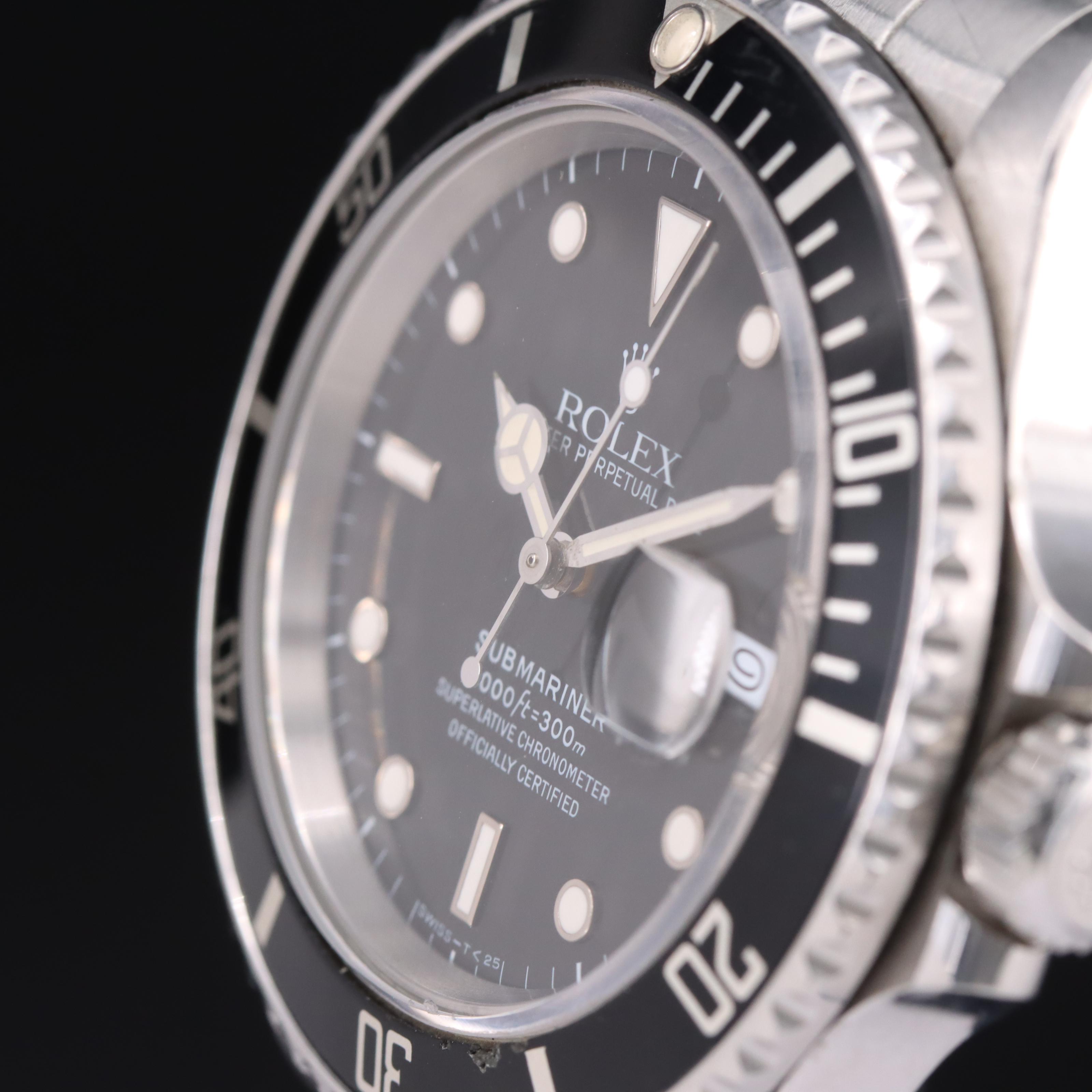 1986 Rolex Oyster Perpetual Submariner Date Watch