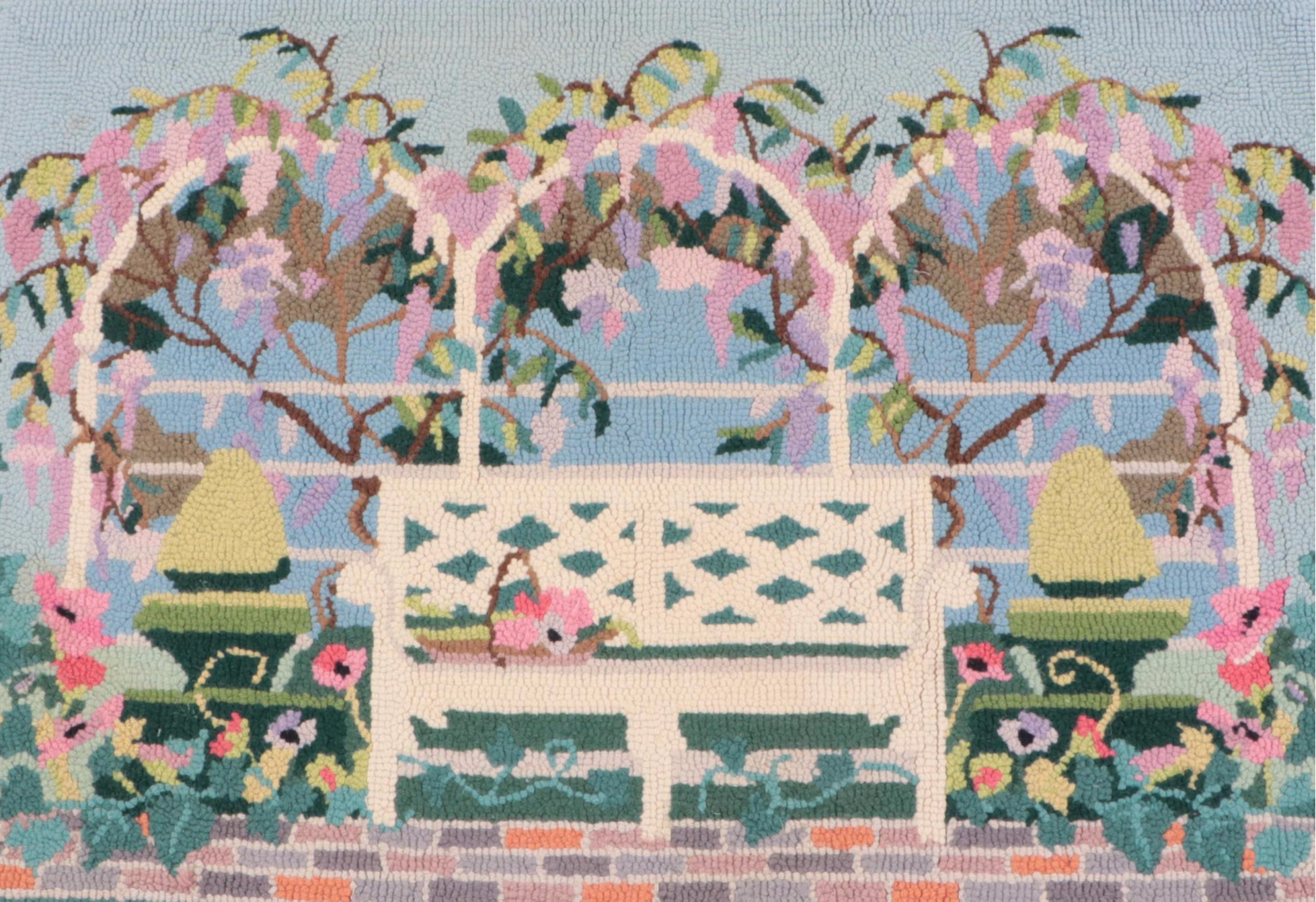 2'4 x 3'5 Hand-Hooked Claire Murray Pictorial Accent Rug