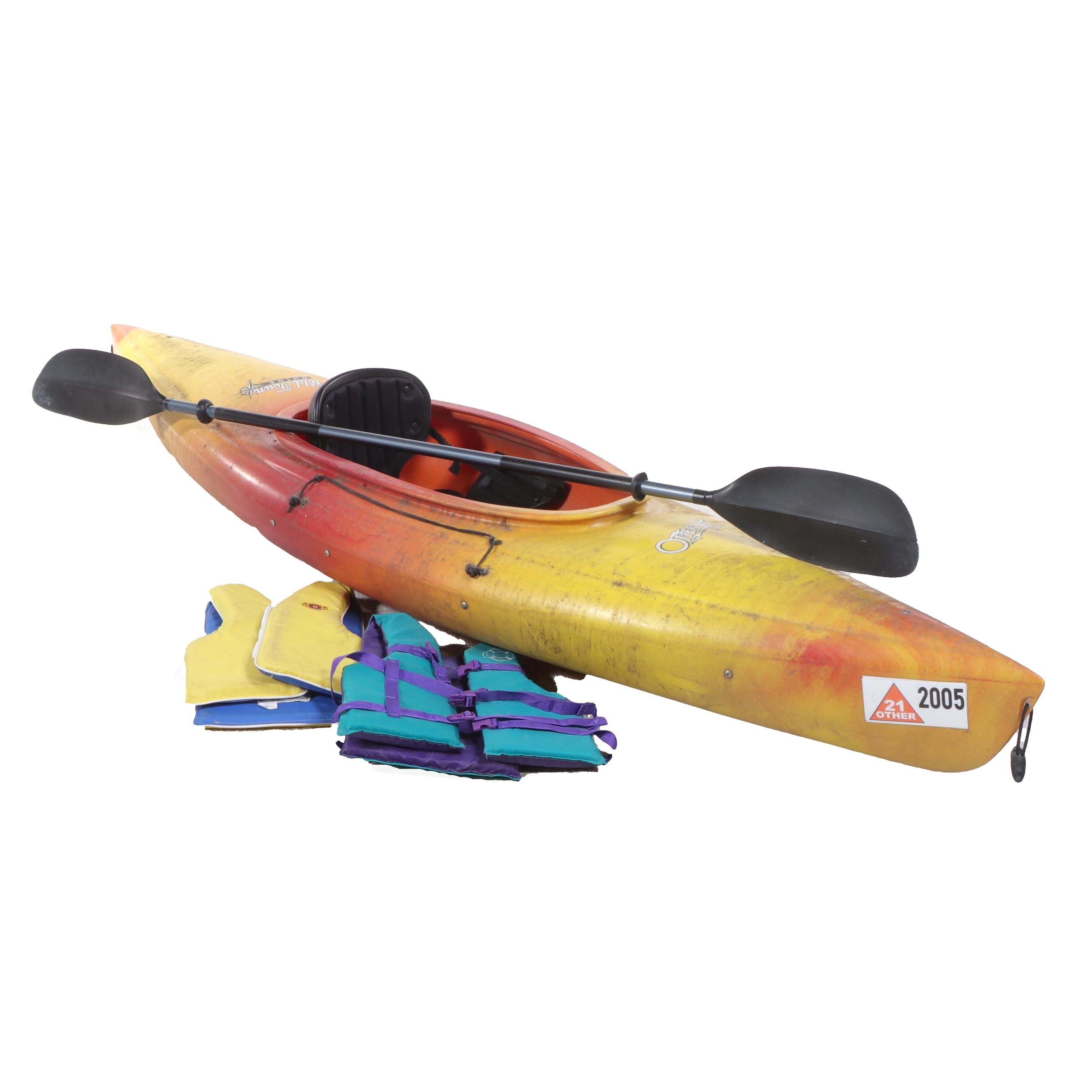 Old Town Guide Otter XT Kayak With Sevylor Pro Paddle