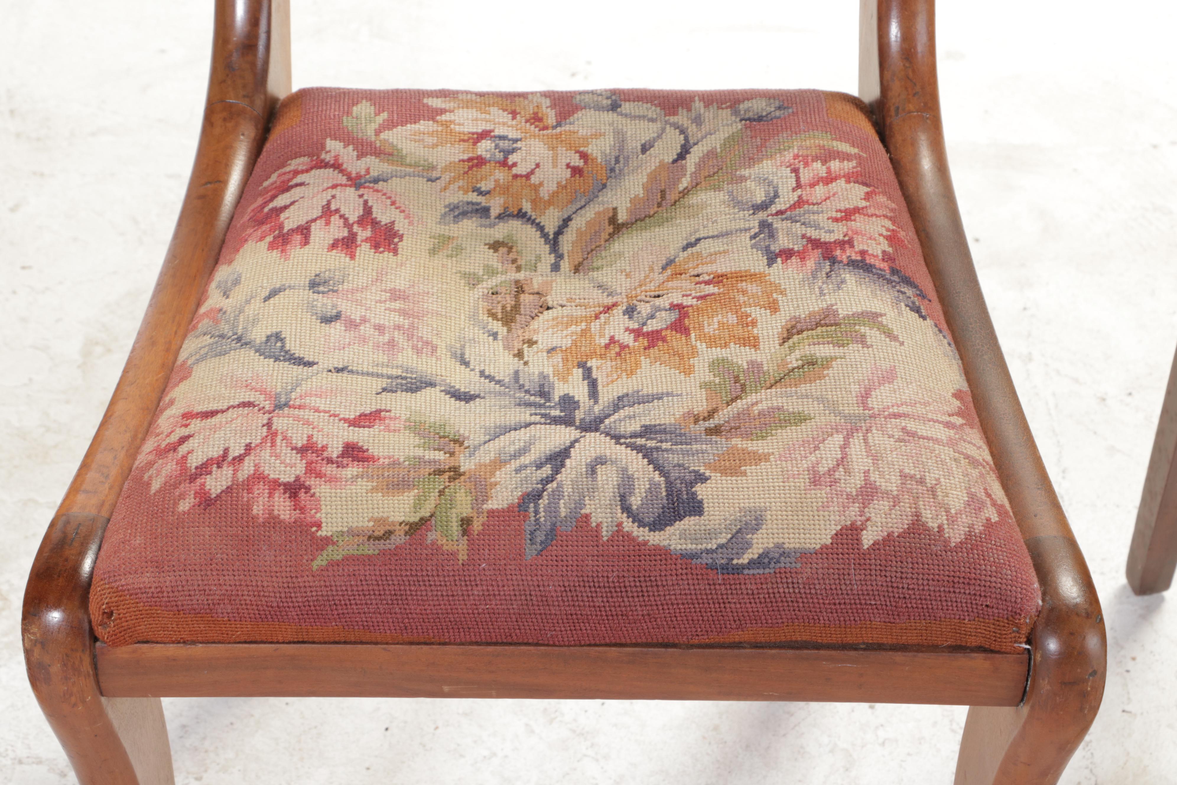 Regency and Victorian Style Wooden Dining Side Chairs