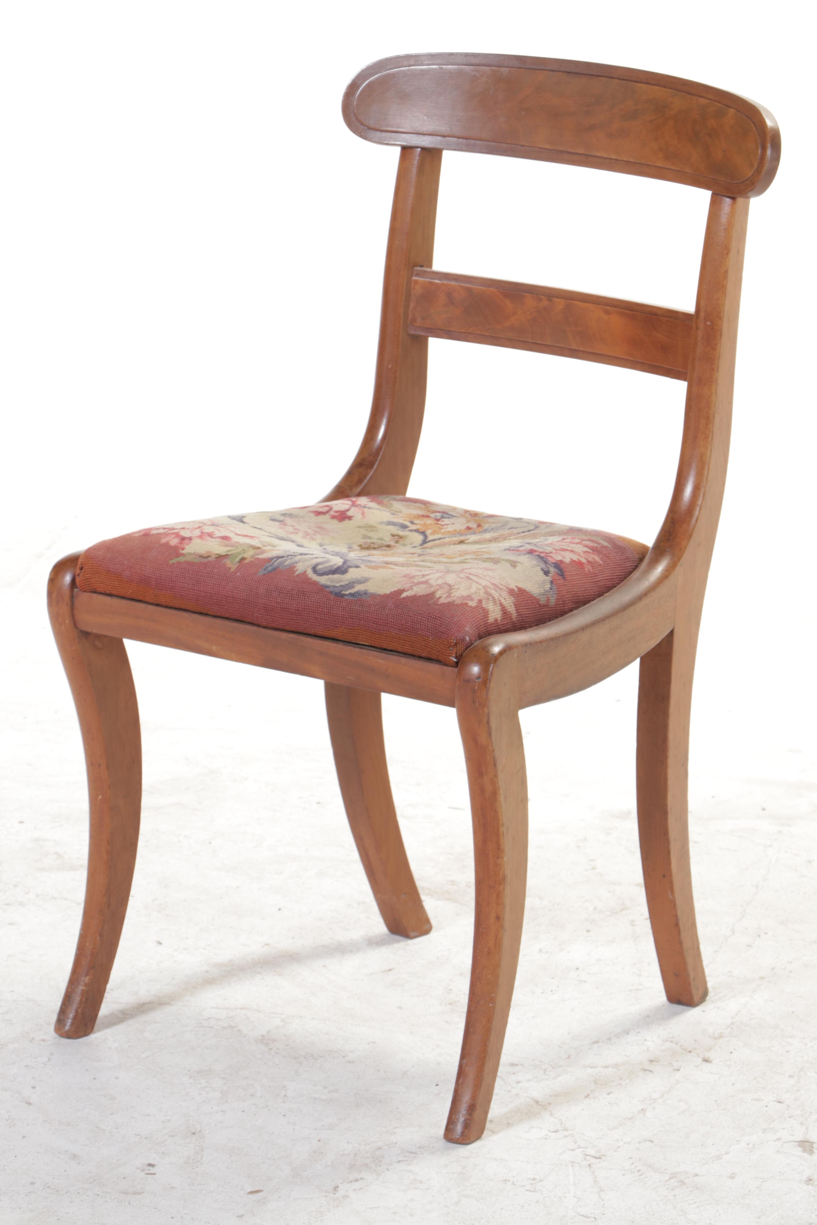 Regency and Victorian Style Wooden Dining Side Chairs