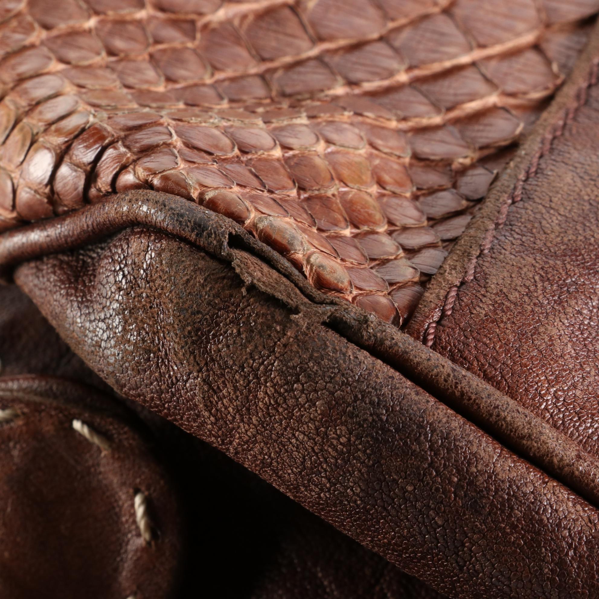 Bally Beppina Crossbody Wallet and Badgley Mischka Python Effect Leather Bag