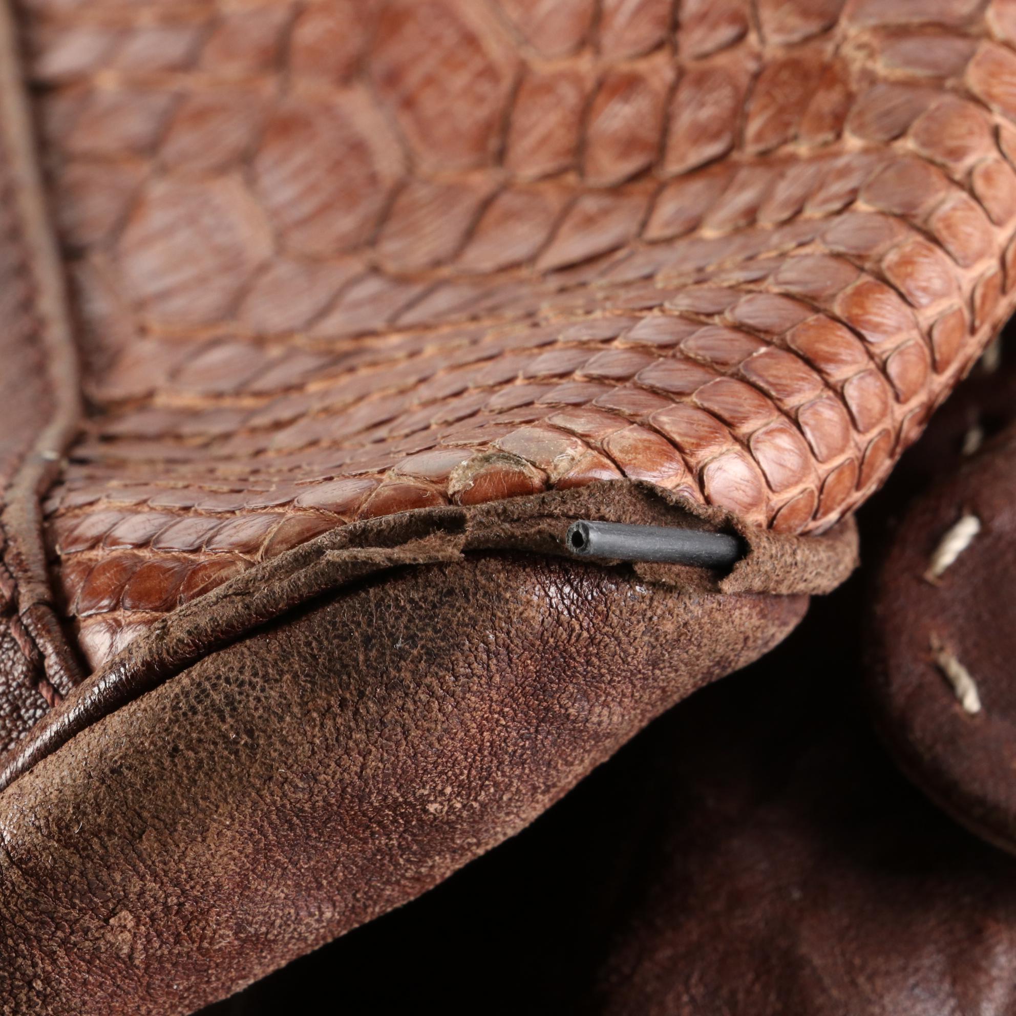 Bally Beppina Crossbody Wallet and Badgley Mischka Python Effect Leather Bag