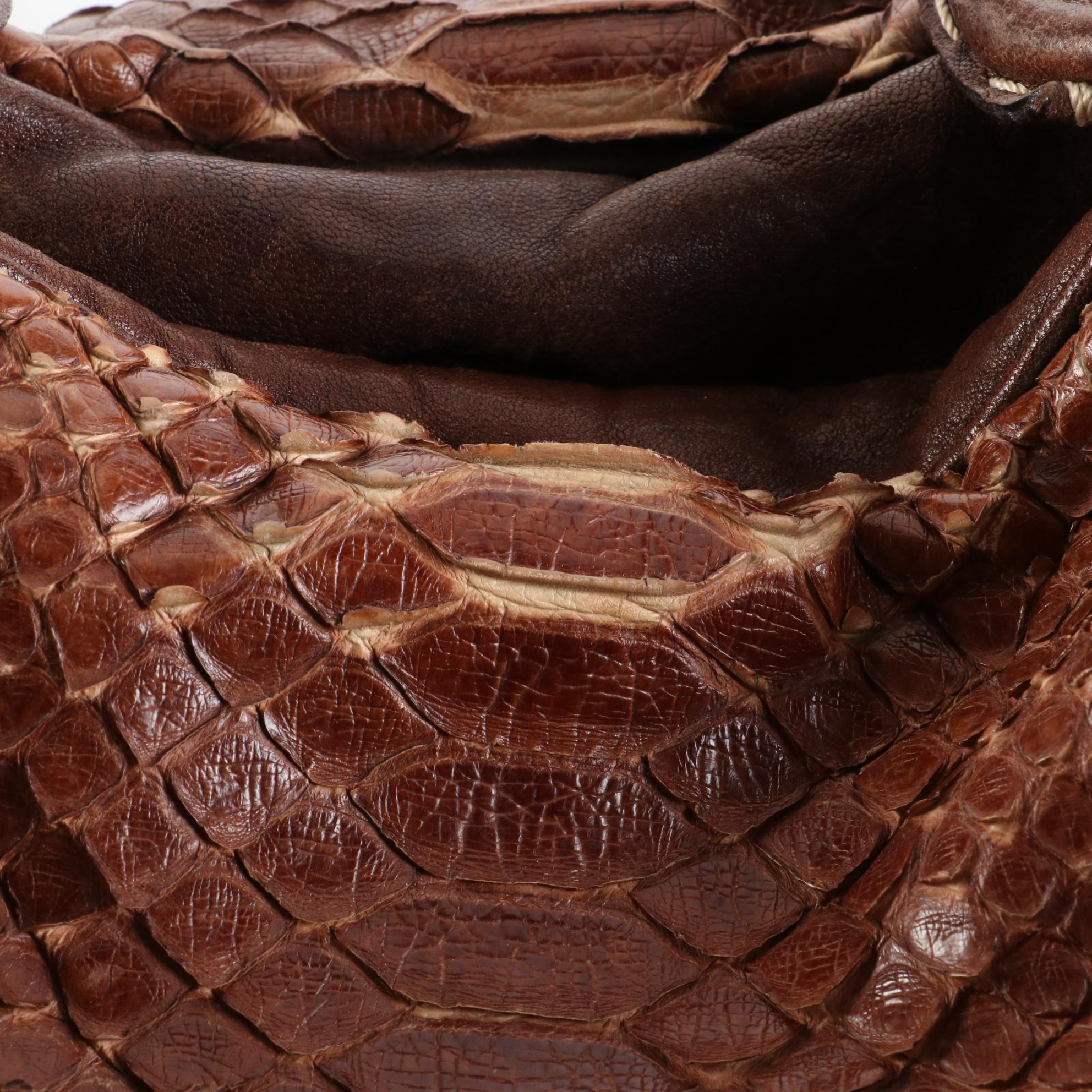 Bally Beppina Crossbody Wallet and Badgley Mischka Python Effect Leather Bag