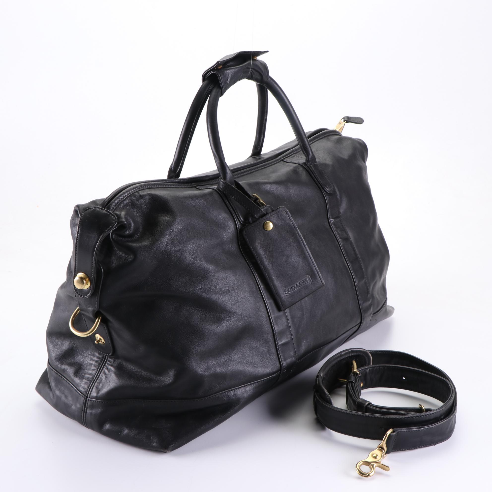 Coach Leather Cabin Weekender Bag