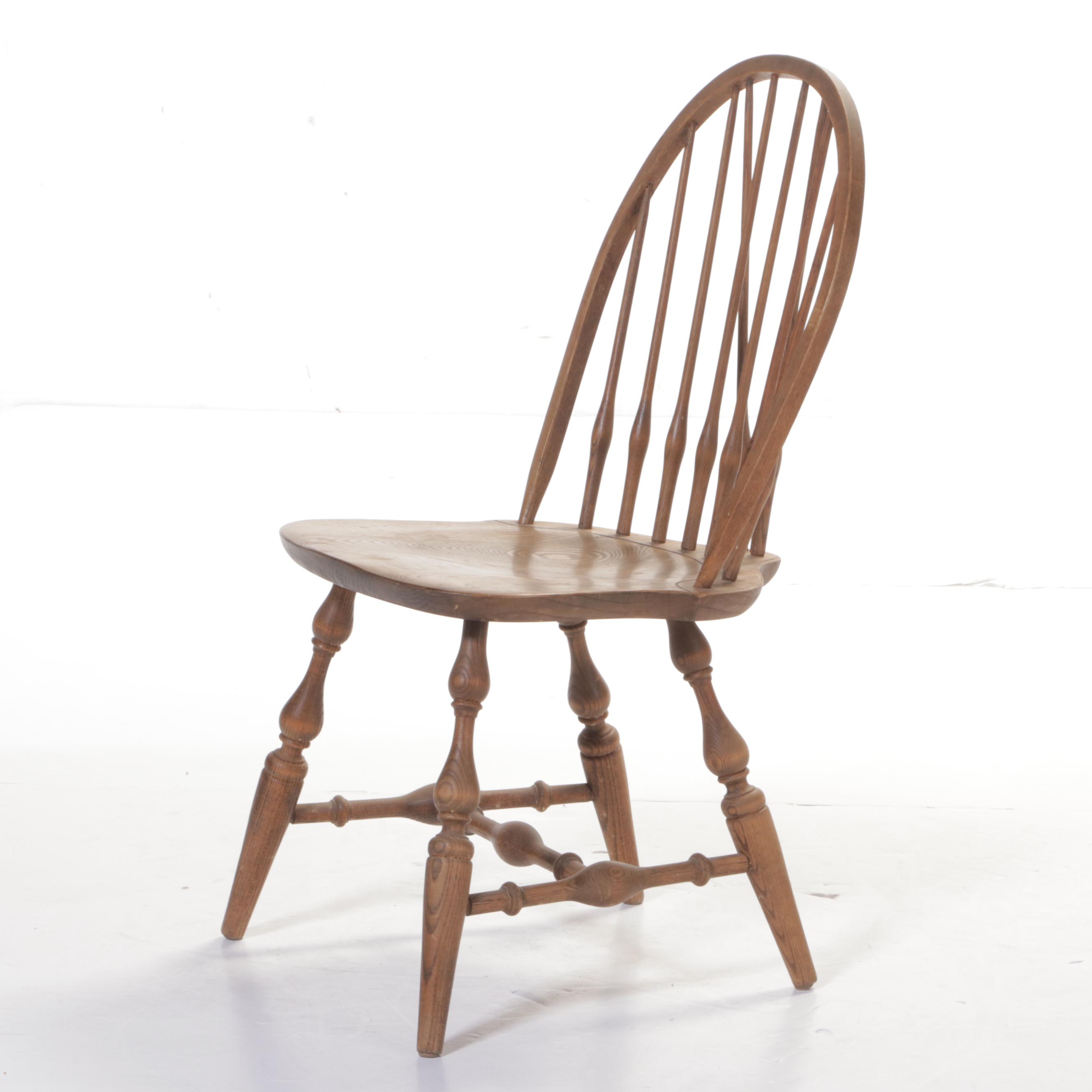Habersham Plantation Oak Windsor Chair, Mdi to Late 20th Century