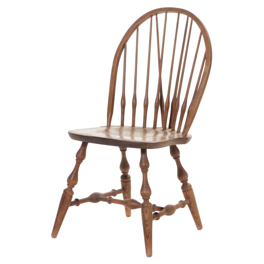 Habersham Plantation Oak Windsor Chair, Mdi to Late 20th Century