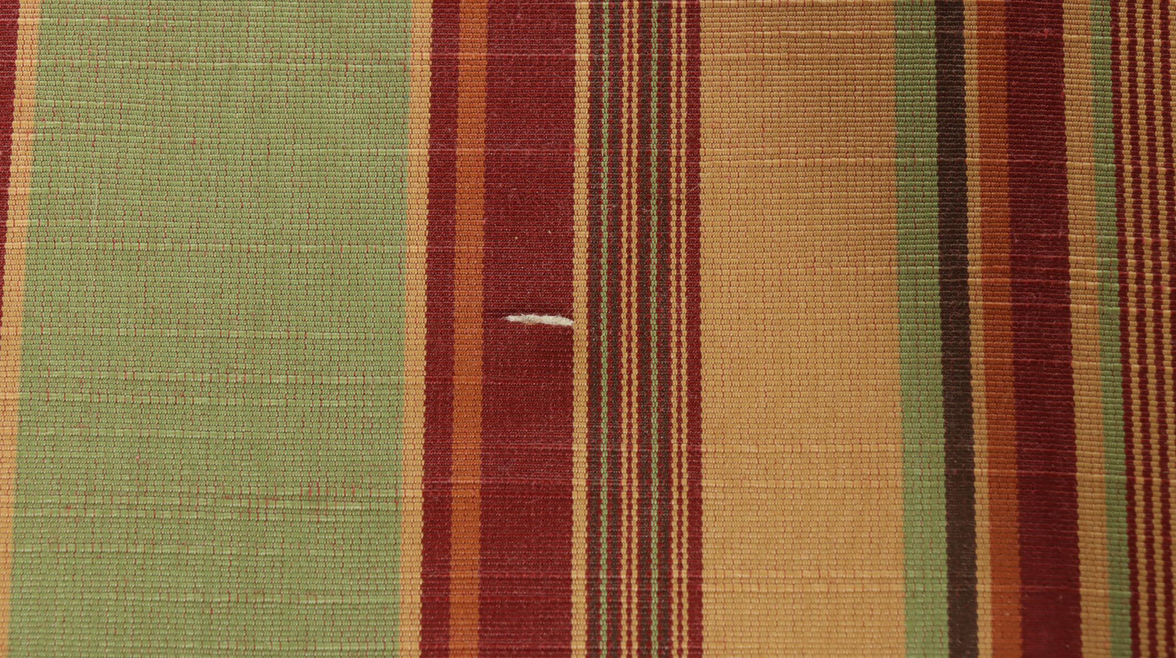 Harden Furniture French Provincial Style Painted Wood and Rush Seat Armchair