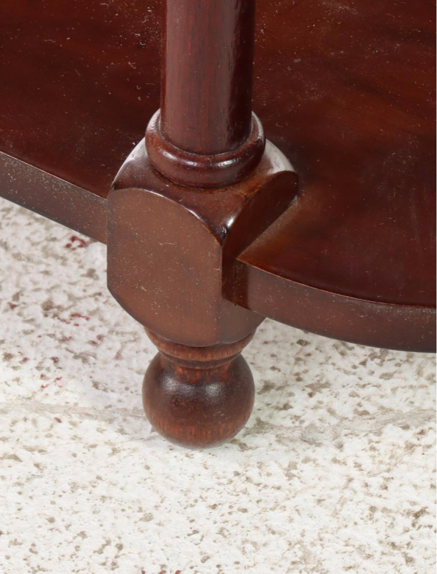 The Bombay Company Three-Tiered Wood Bookcase, Late 20th Century