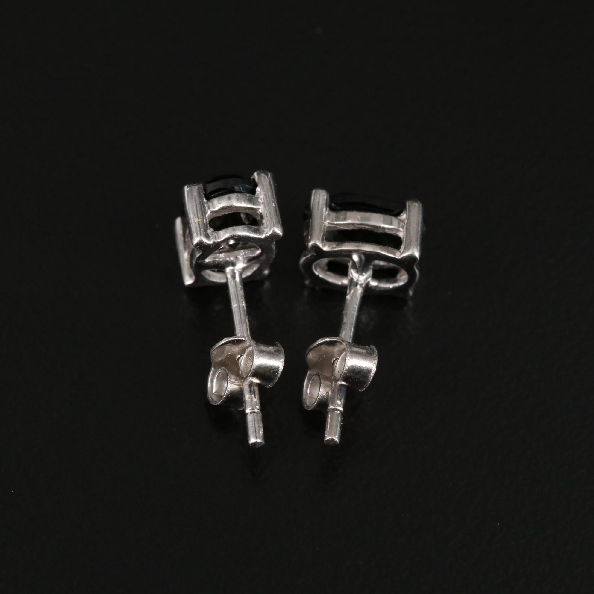 Sterling Cubic Zirconia Stud Earrings