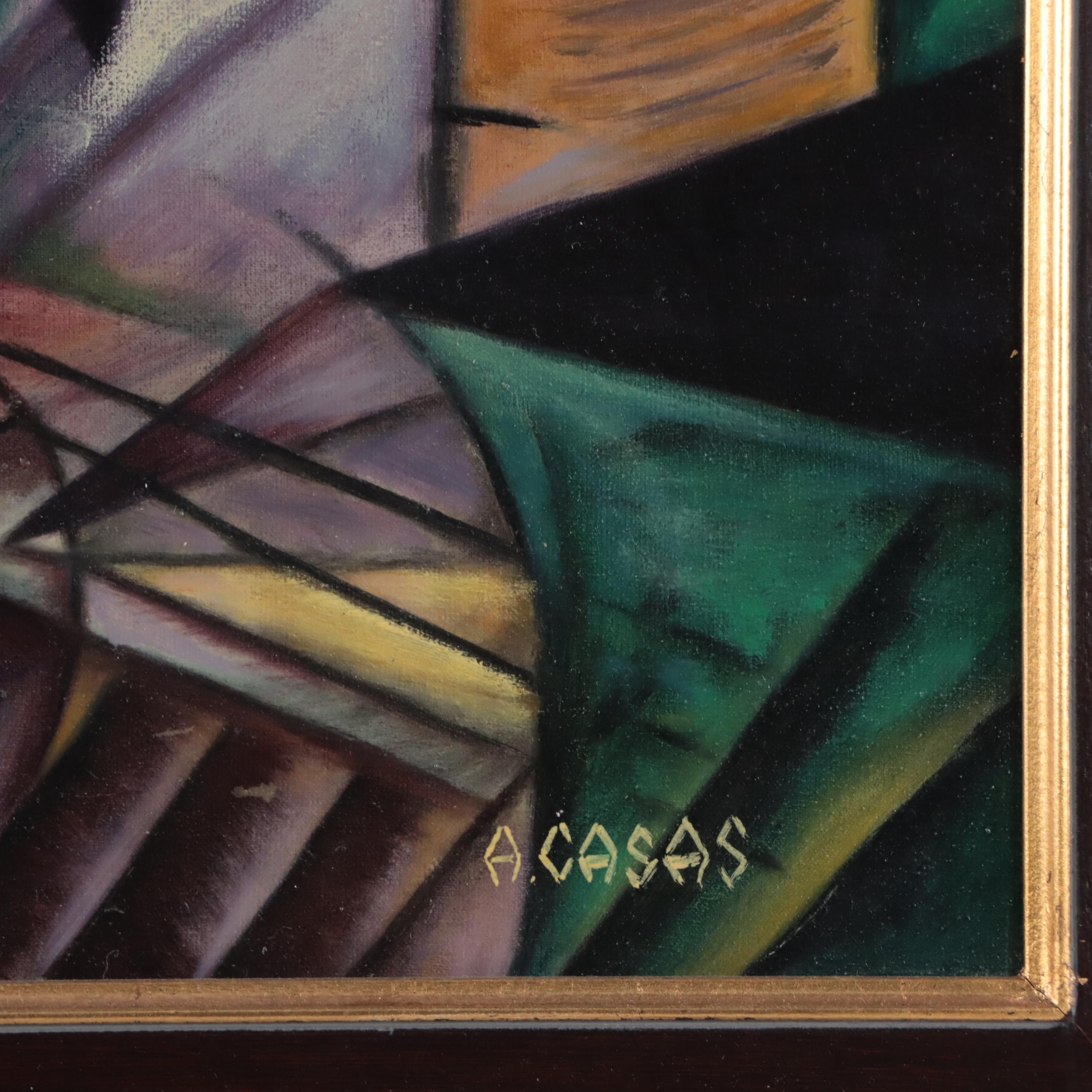 Oil Painting After Max Weber "Rush Hour, New York"