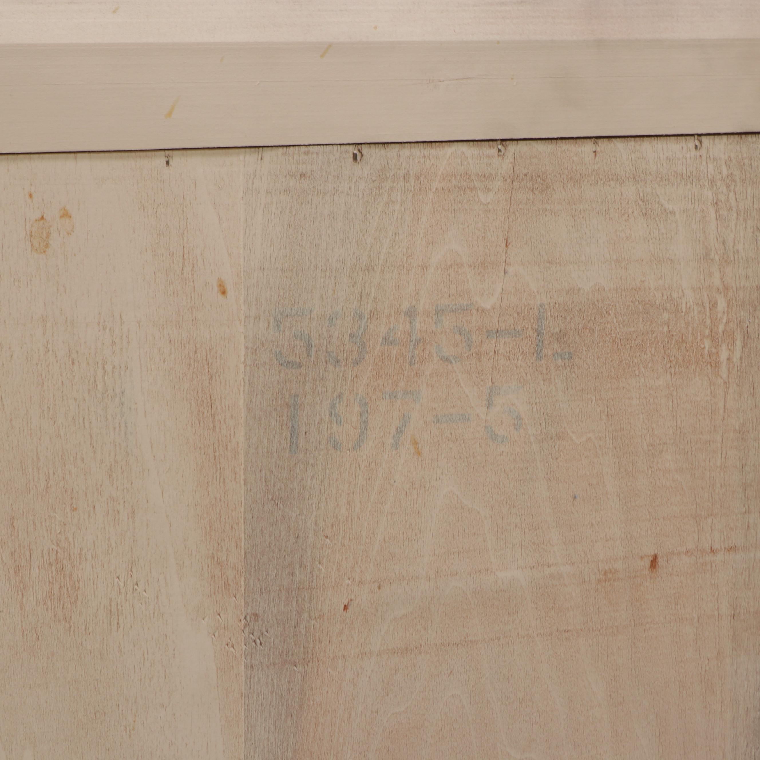 Mid Century Modern Blonde Finish Wooden Chest of Drawers