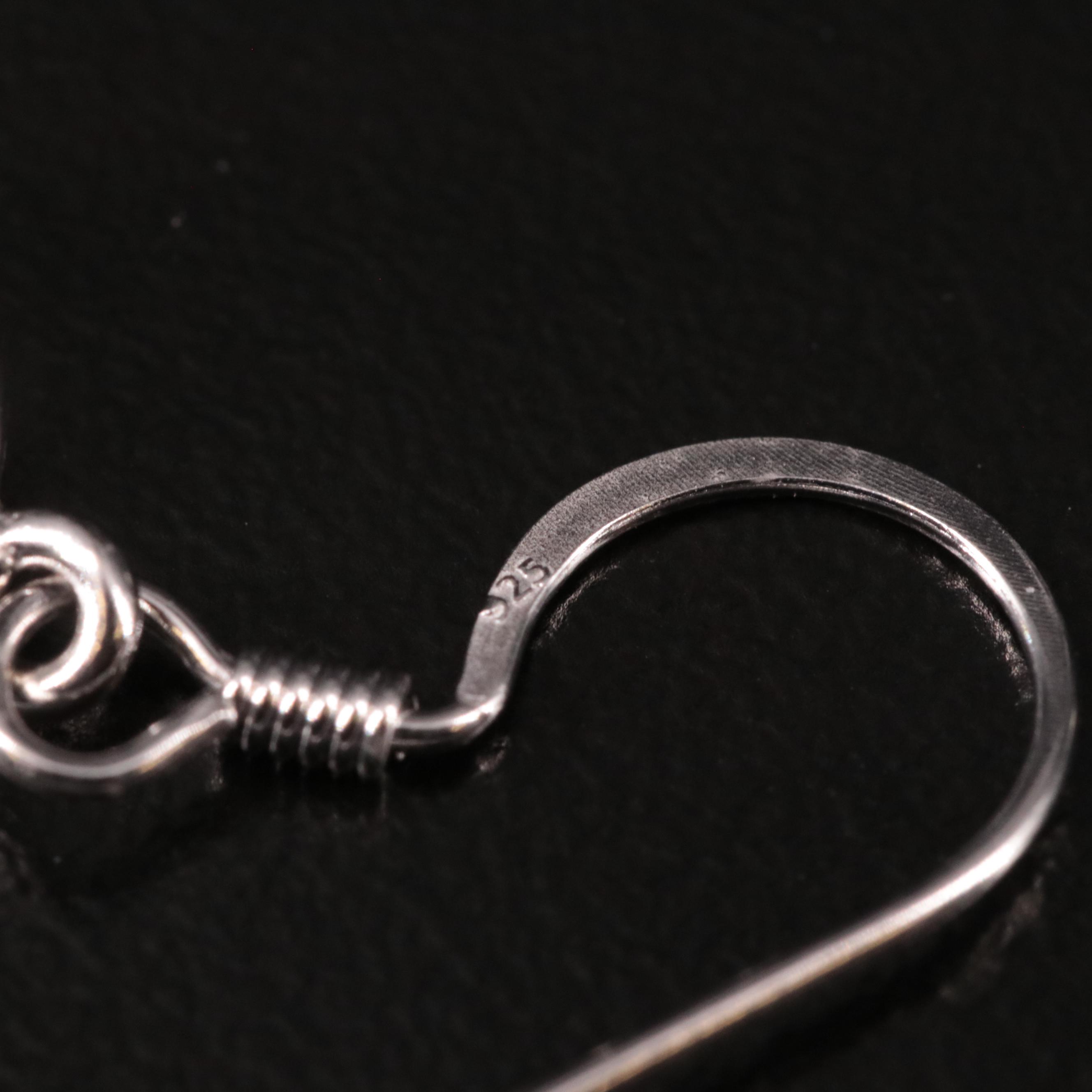 Sterling Smoky Quartz Drop Earrings