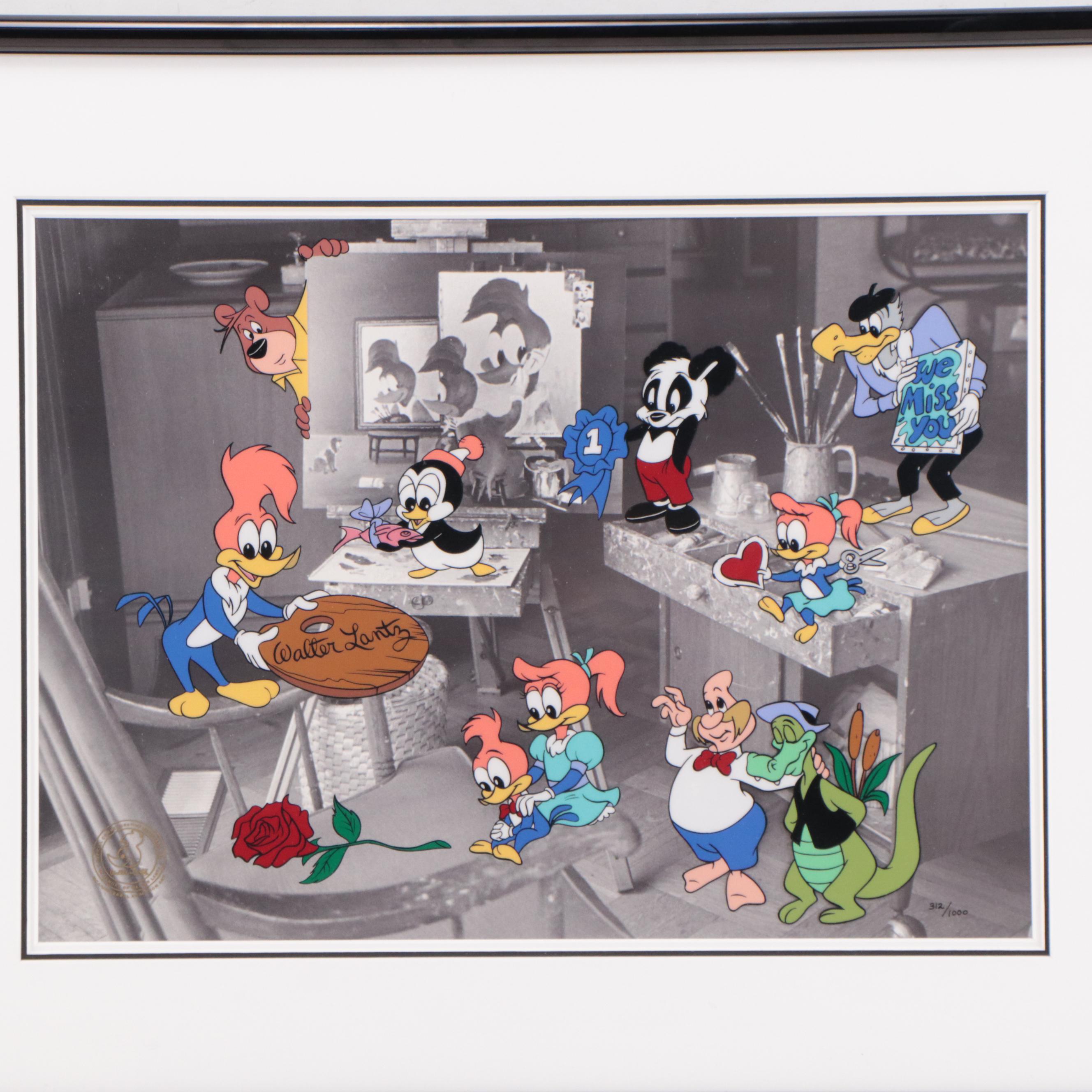 Walter Lantz Productions Sericel "We Miss You, Boss," 1994