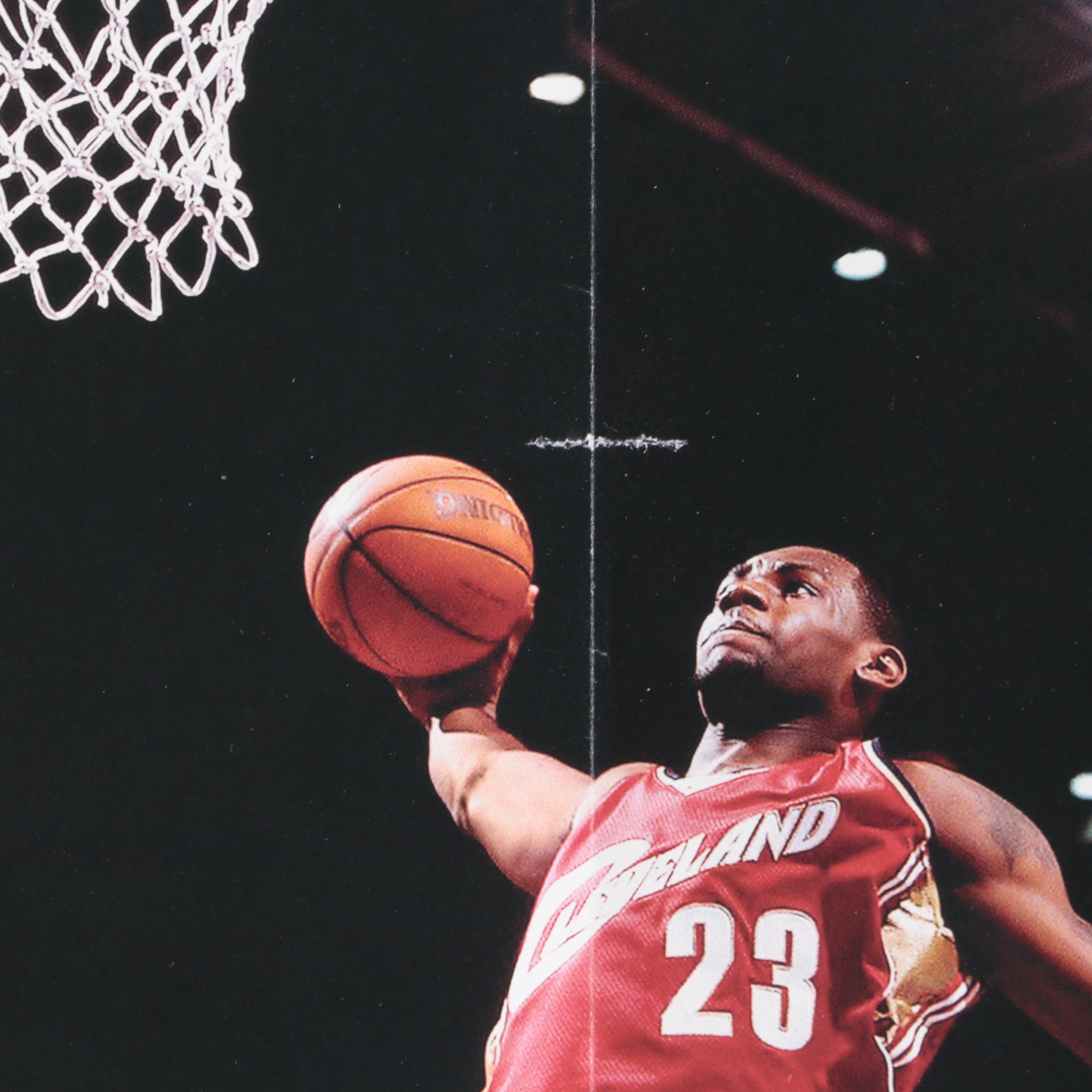 2004 Sports Illustrated LeBron James Poster with Basketball Cards, 2000s–2020s