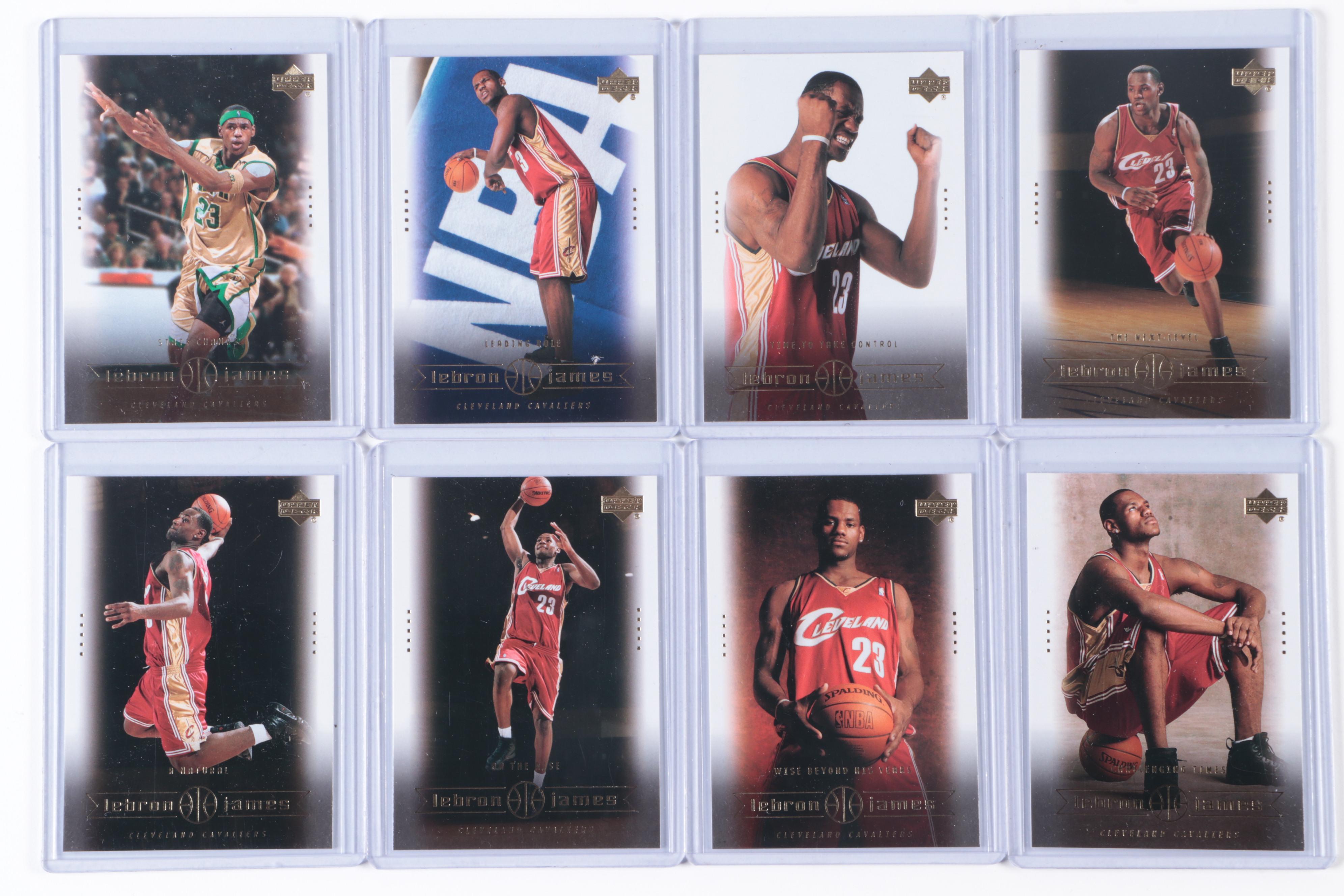 2004 Sports Illustrated LeBron James Poster with Basketball Cards, 2000s–2020s