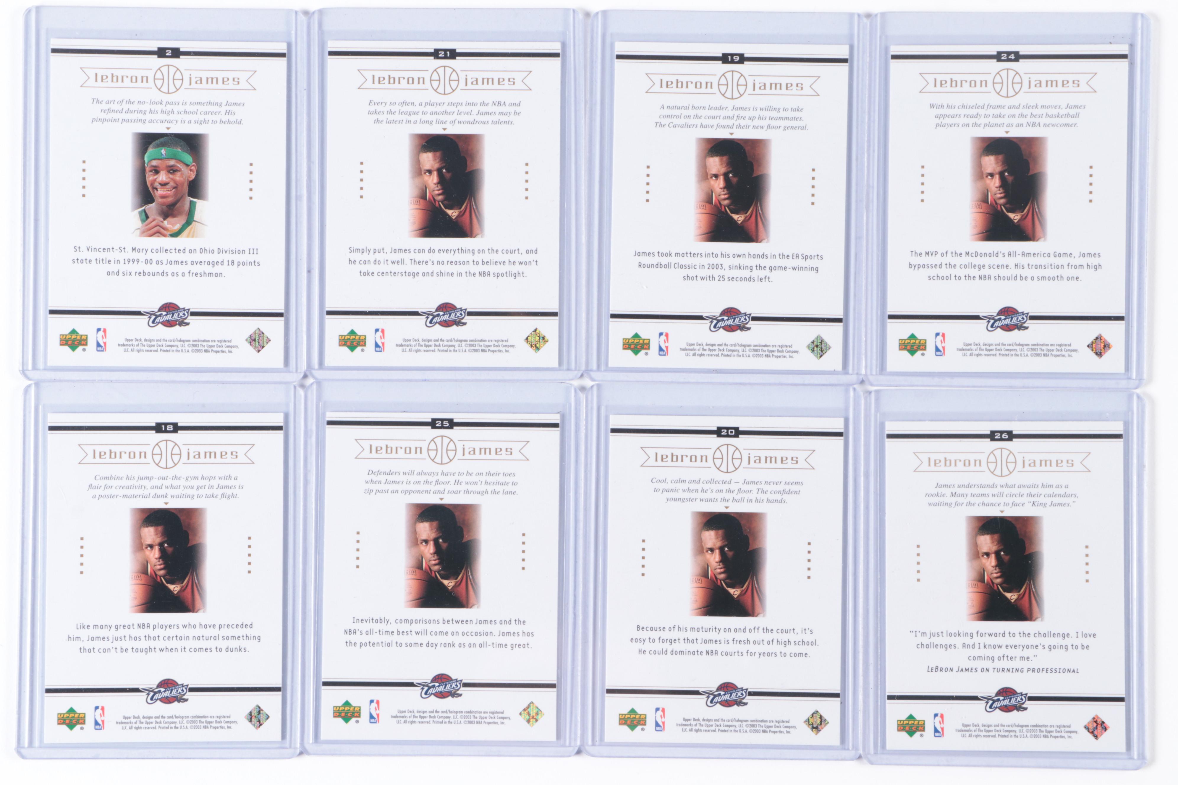 2004 Sports Illustrated LeBron James Poster with Basketball Cards, 2000s–2020s