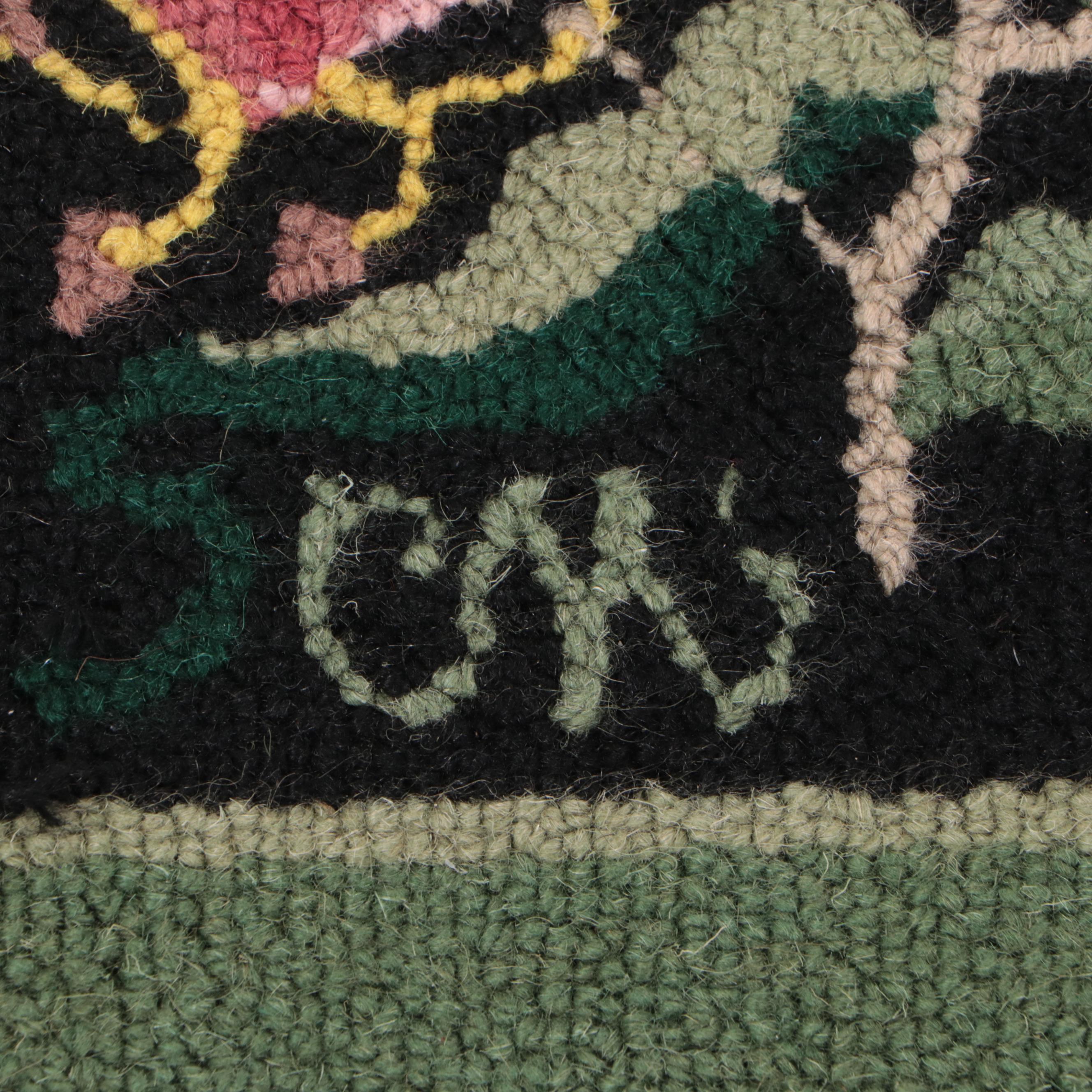 6'11 x 8'8 Hand-Hooked Claire Murray Botanical Area Rug