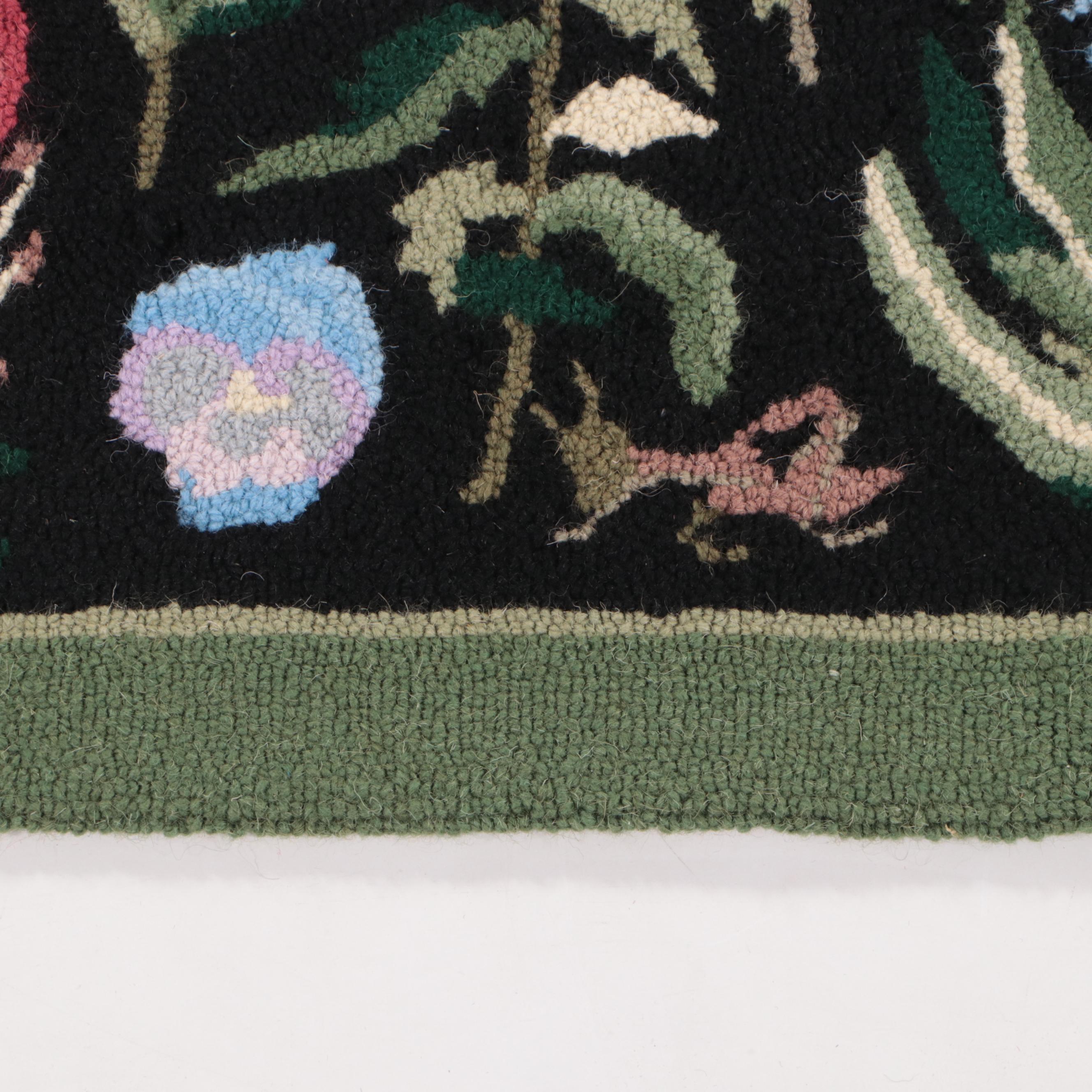 6'11 x 8'8 Hand-Hooked Claire Murray Botanical Area Rug