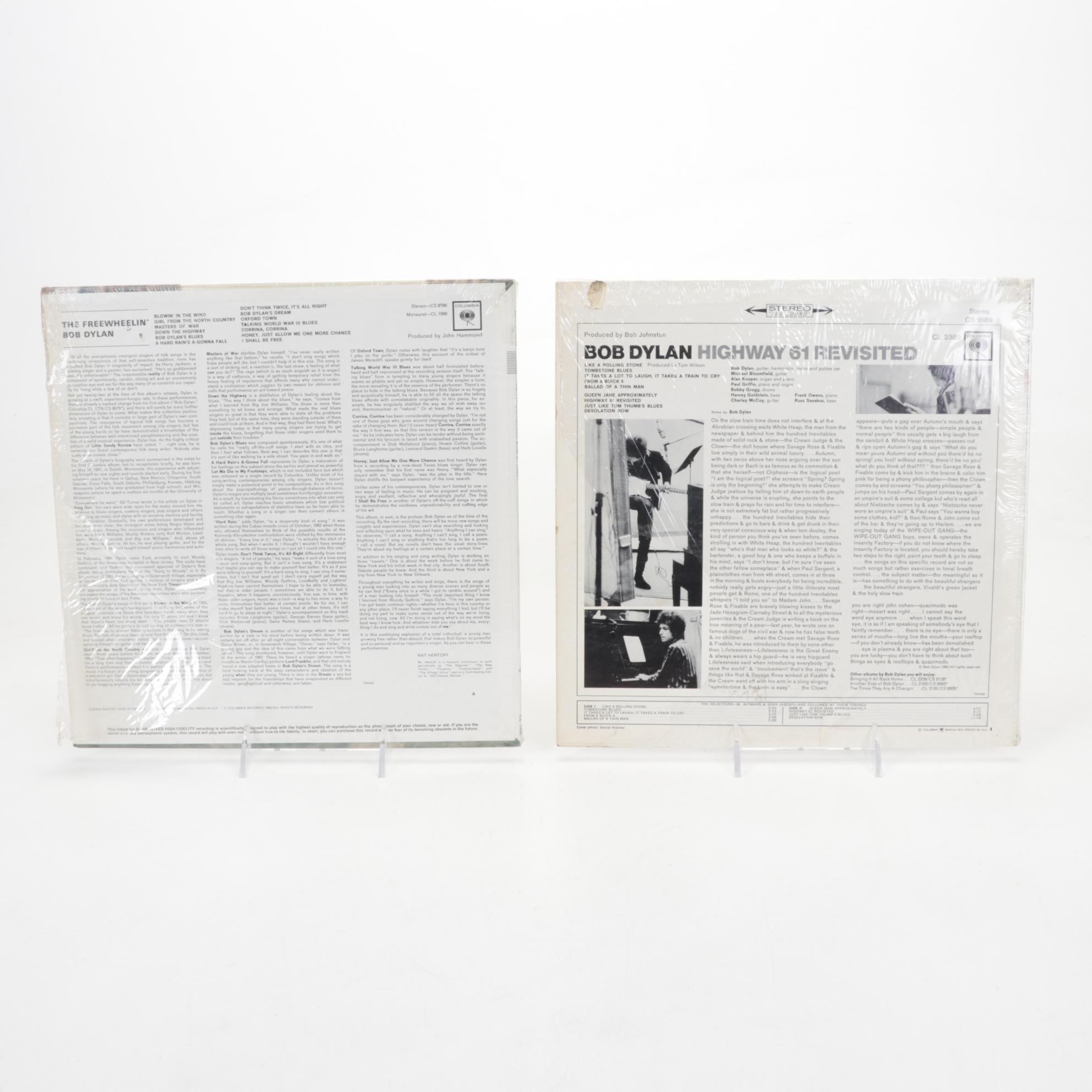 Bob Dylan Vinyl Records Featuring 1969 Bootleg "Great White Wonder"