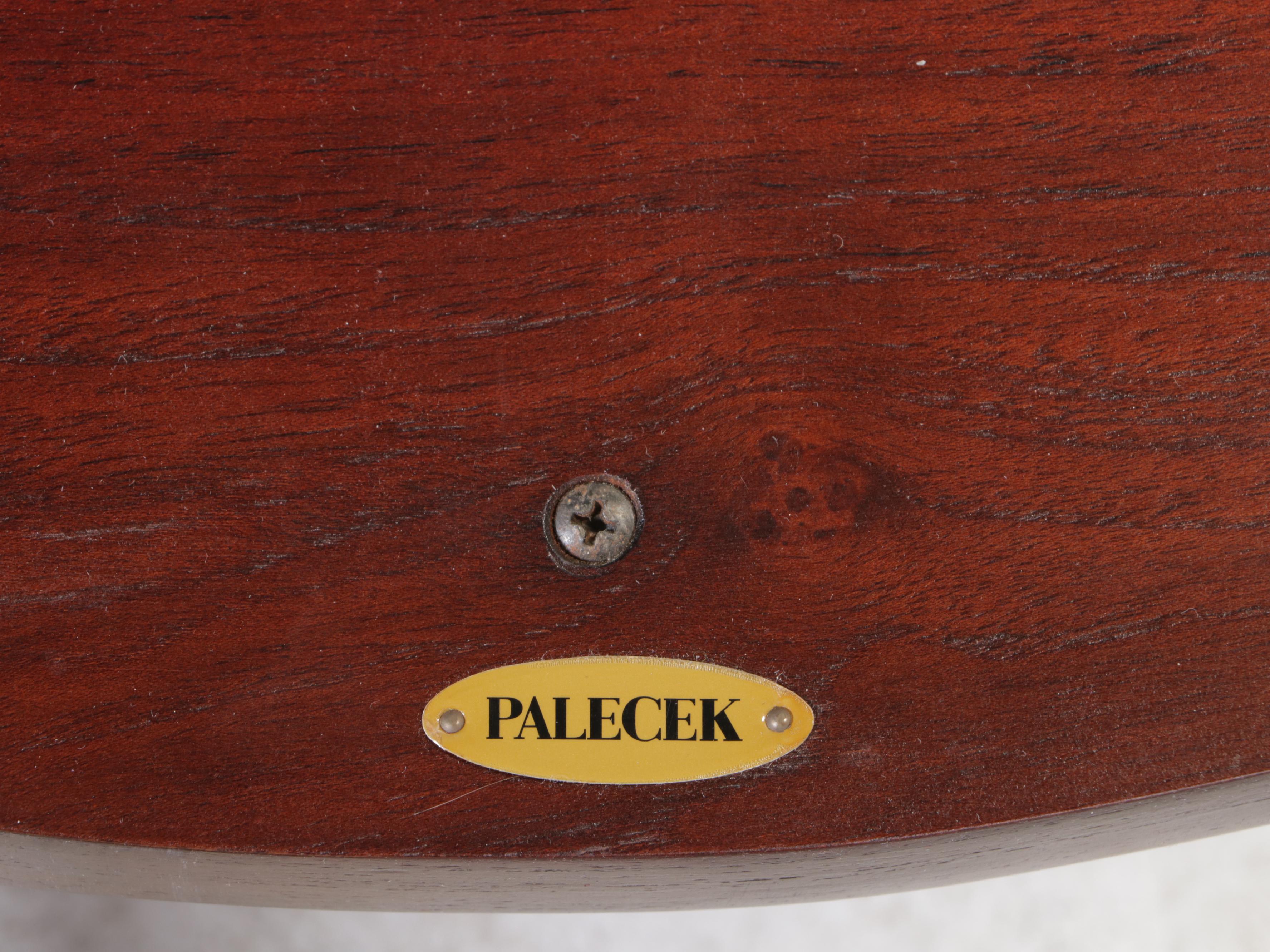 Palecek National Geographic Leather and Wood Campaign Chair and Ottoman