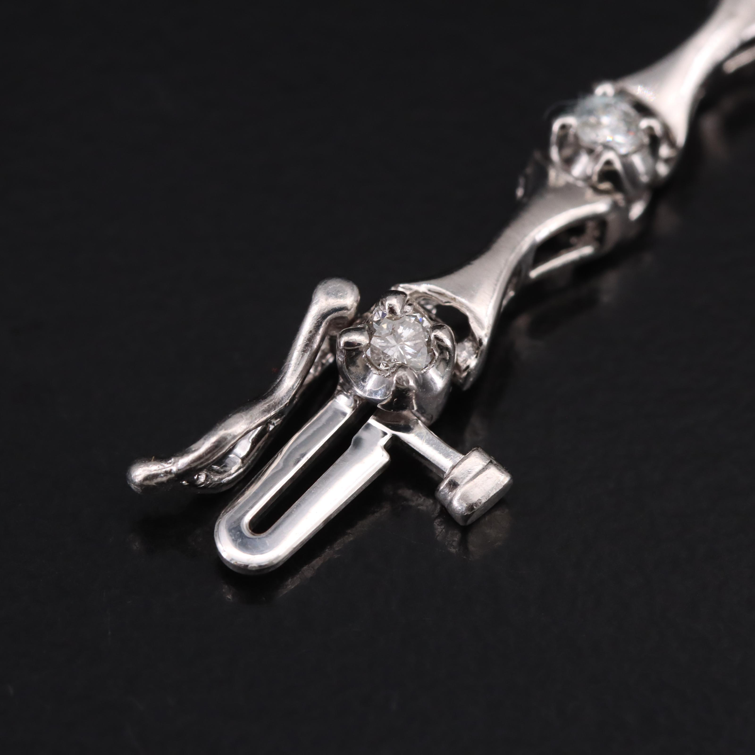 Platinum 0.98 CTW Diamond Bracelet