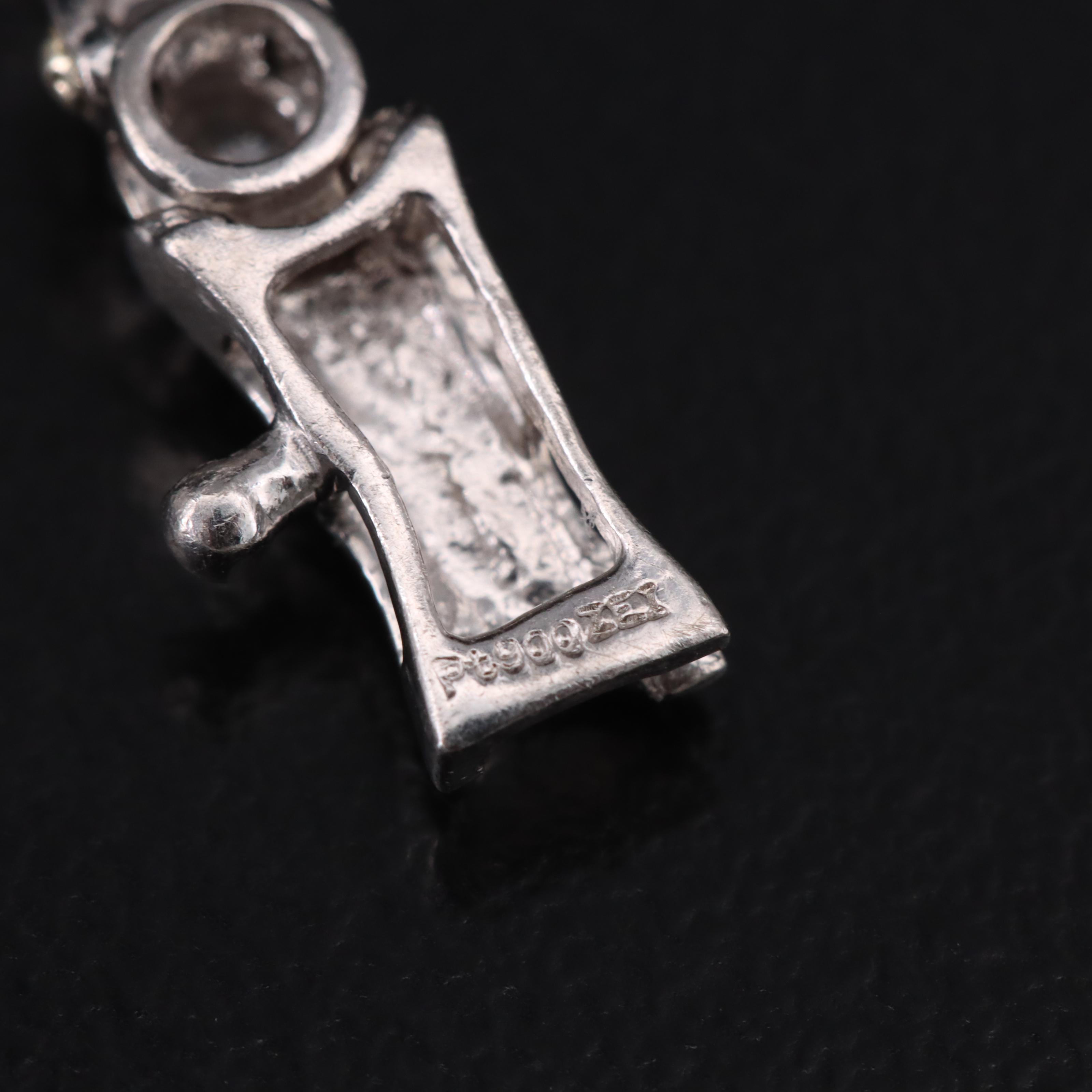 Platinum 0.98 CTW Diamond Bracelet