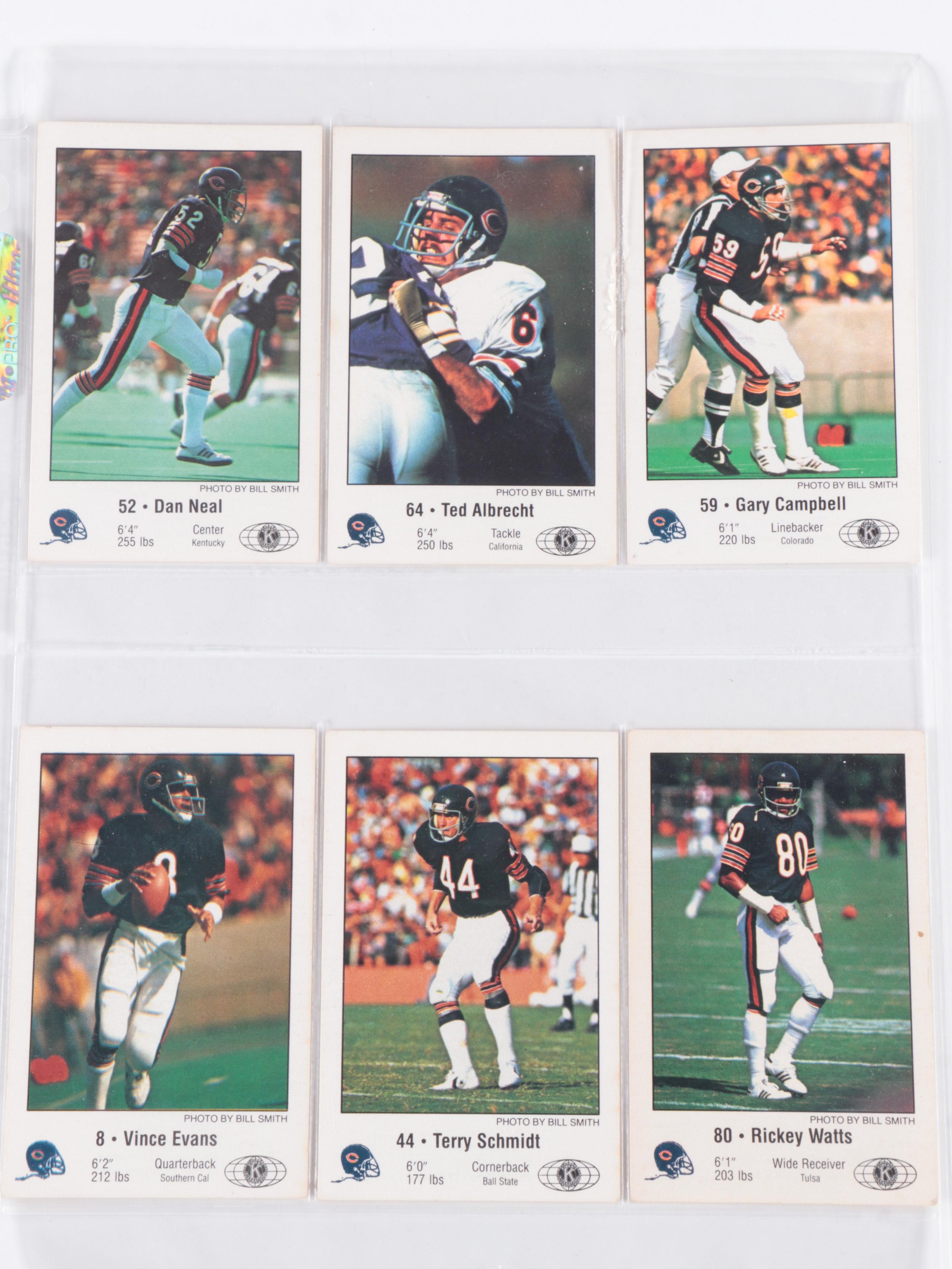 Ryan Signed, More Chicago Bears 1981 Kiwanis and 1985 McDonald's Football Cards