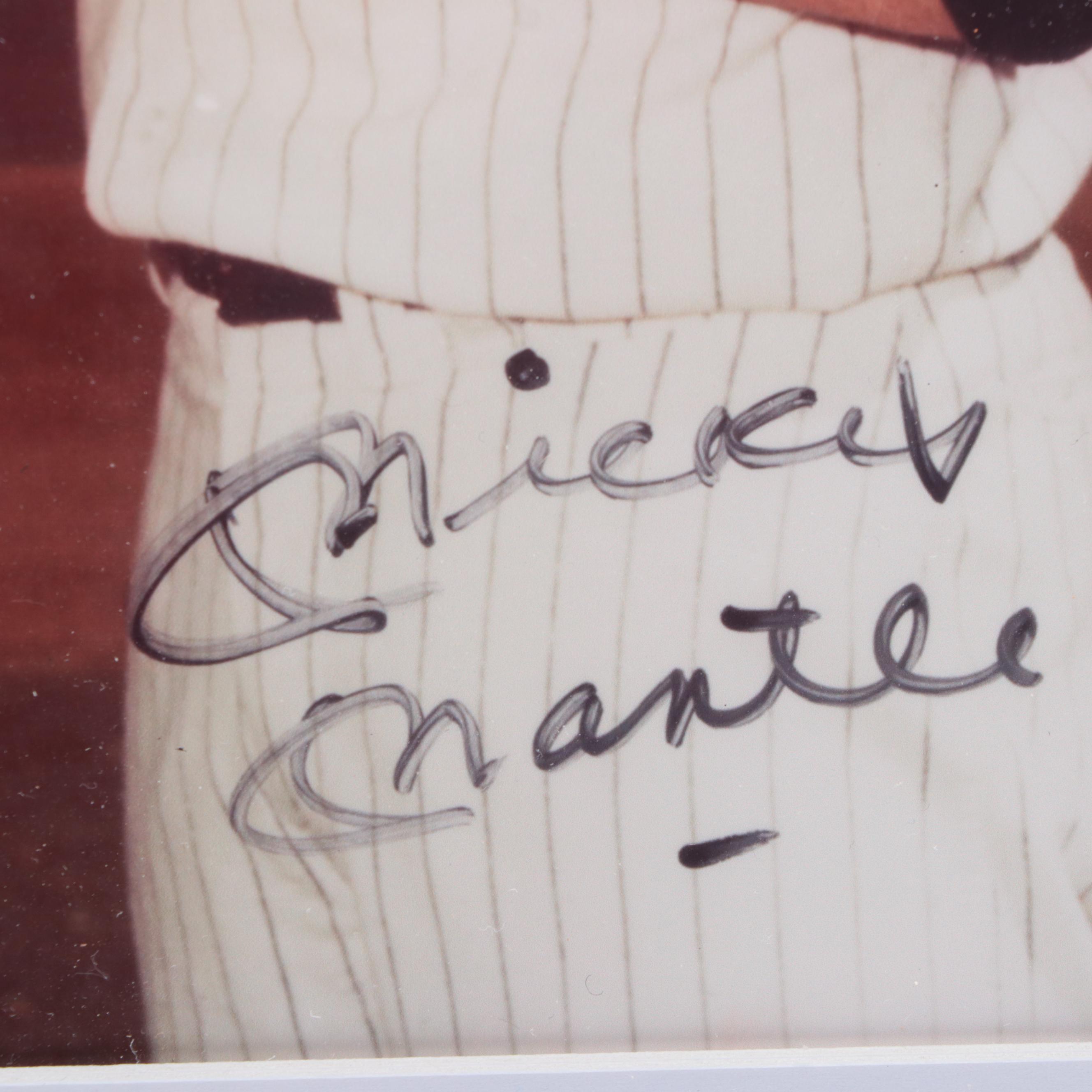 Mickey Mantle and Roger Maris Facsimile Signed Matted and Framed Giclée