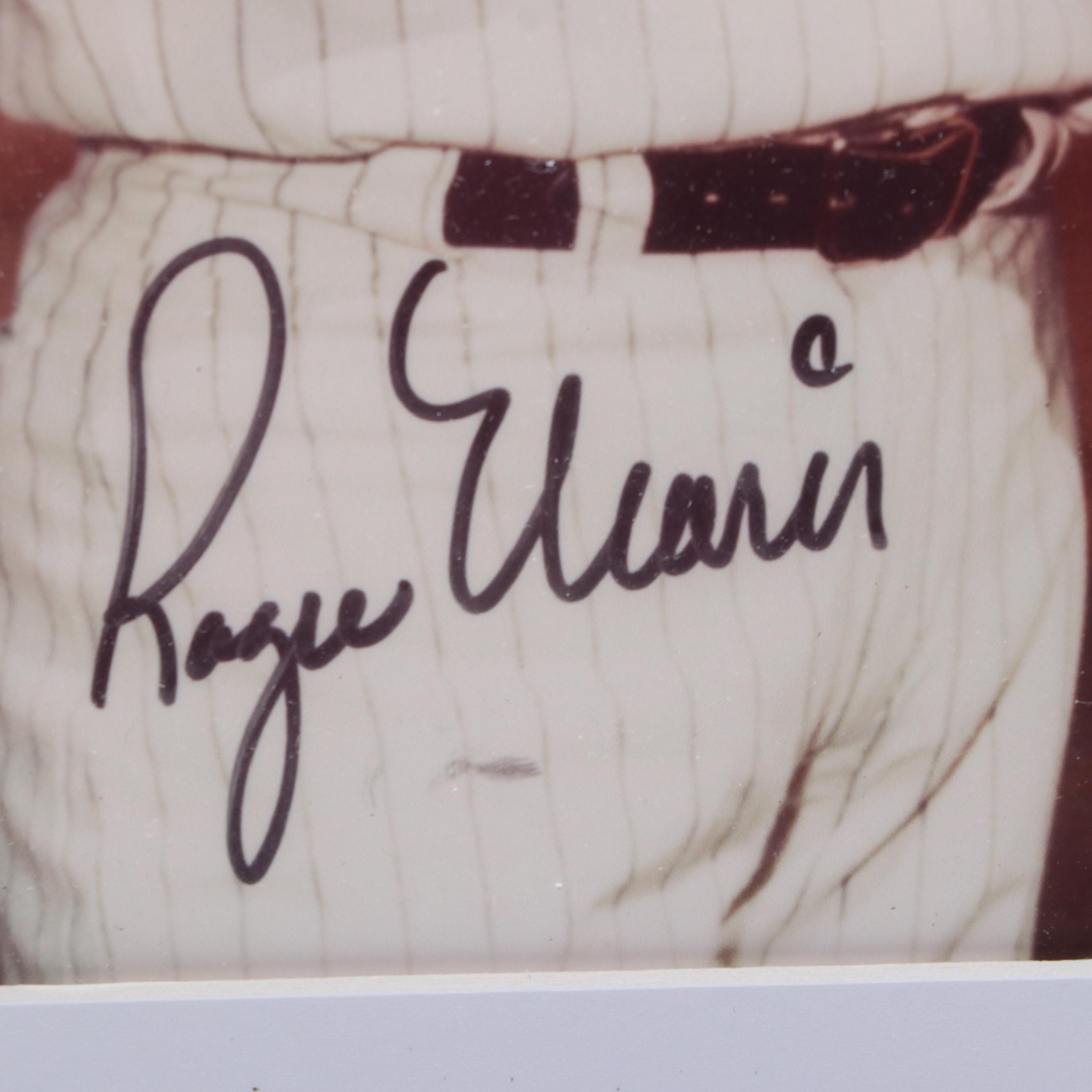 Mickey Mantle and Roger Maris Facsimile Signed Matted and Framed Giclée