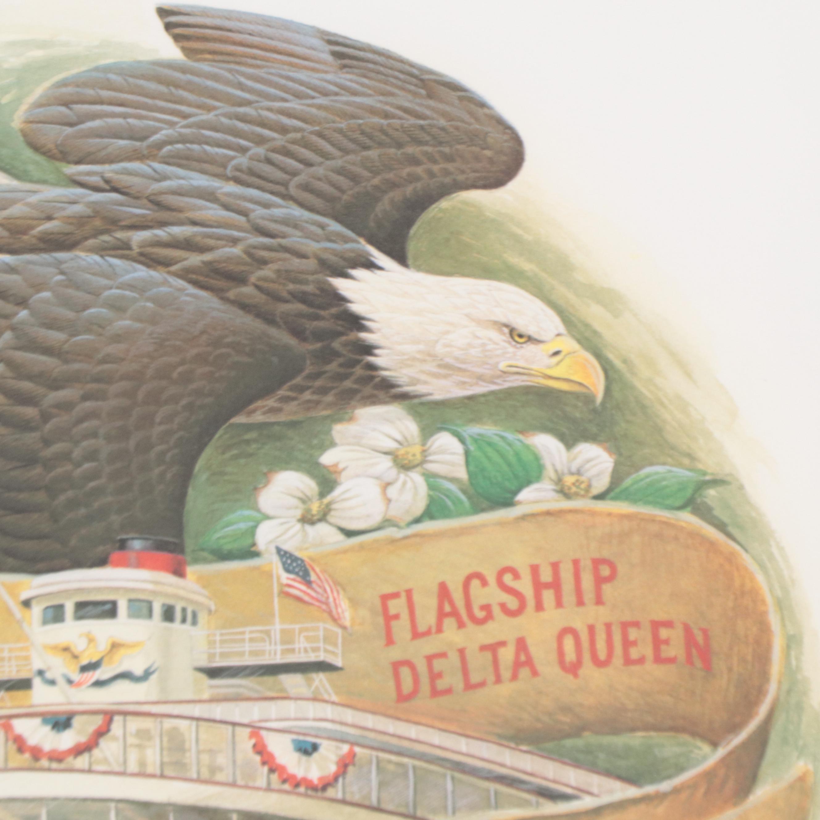 John Ruthven Tall Stacks Offset Lithograph "Coming Home," 1992