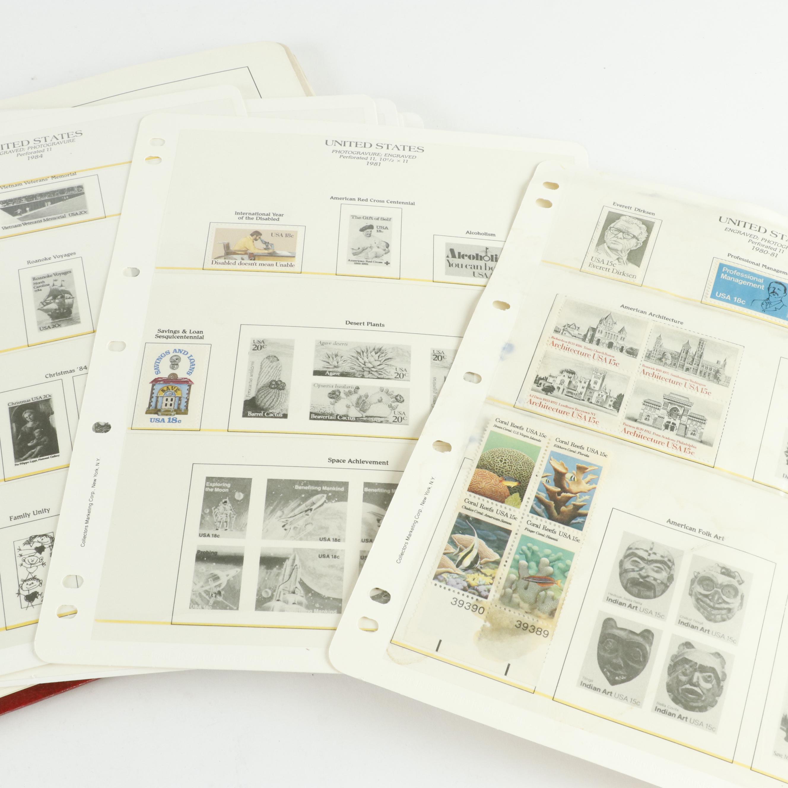 Eight Albums of Postage Stamps