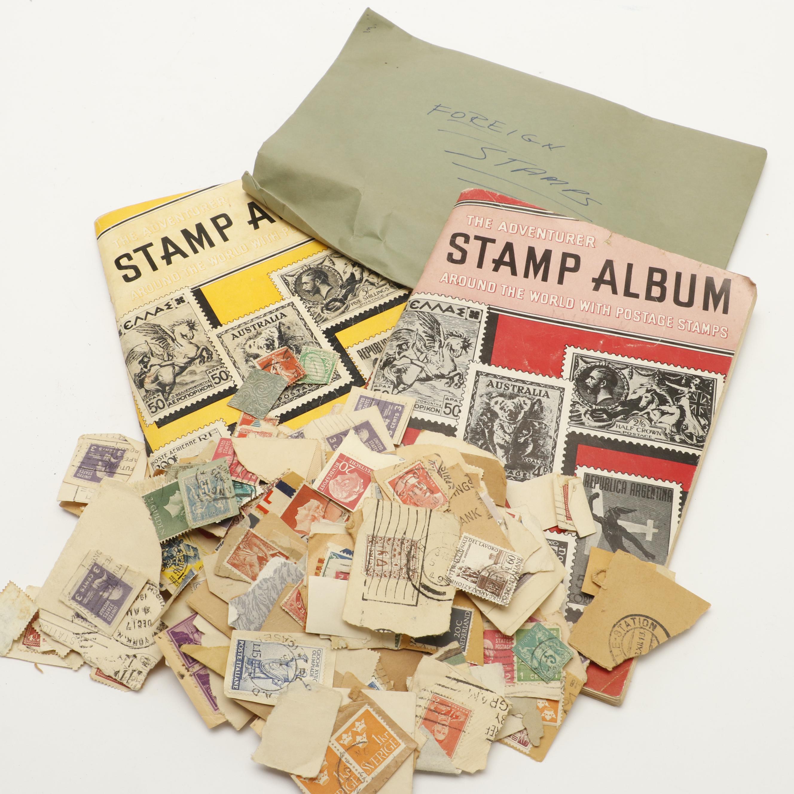 Assortment of International Postage Stamps